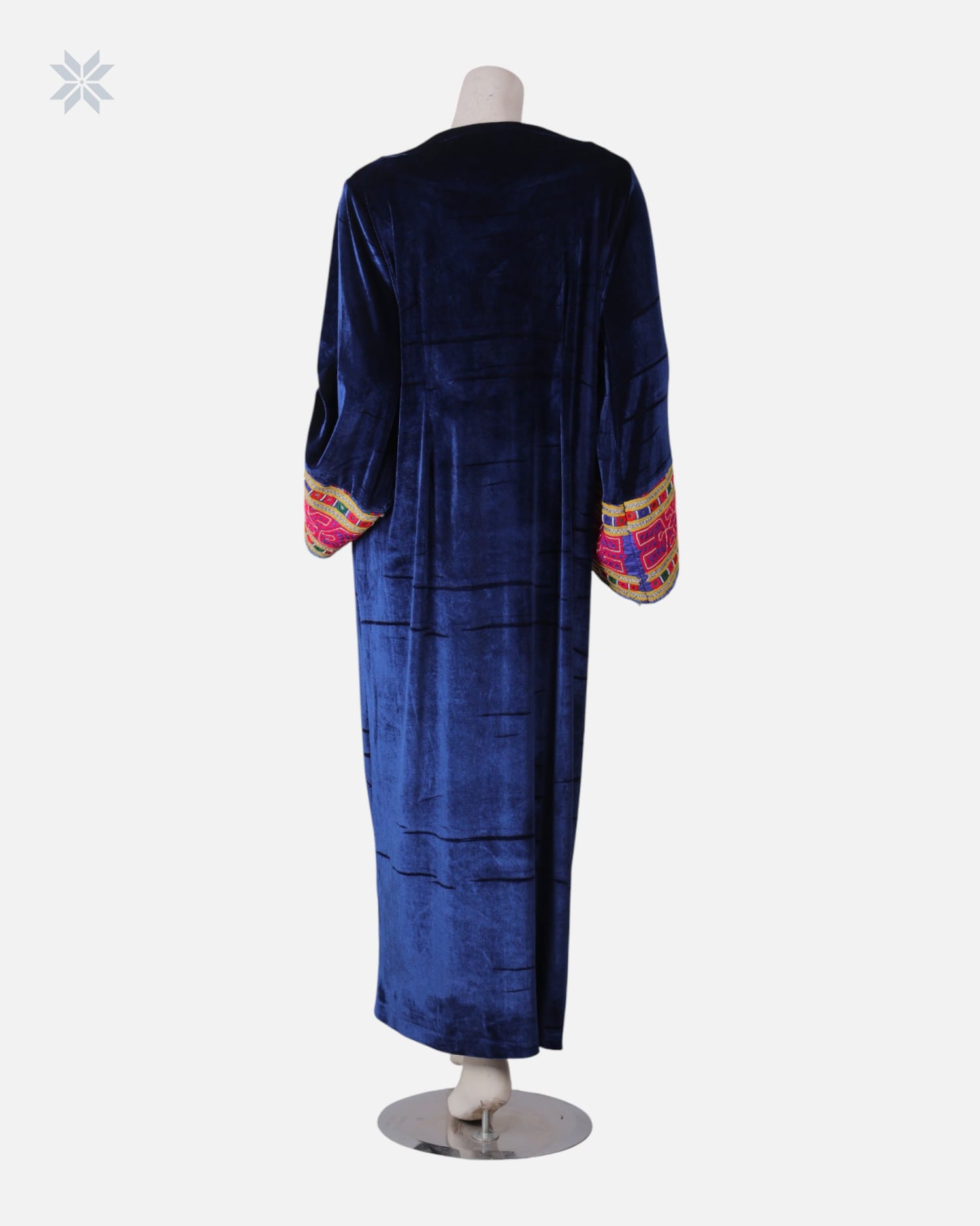 Afghan Silk Velvet Long Dress