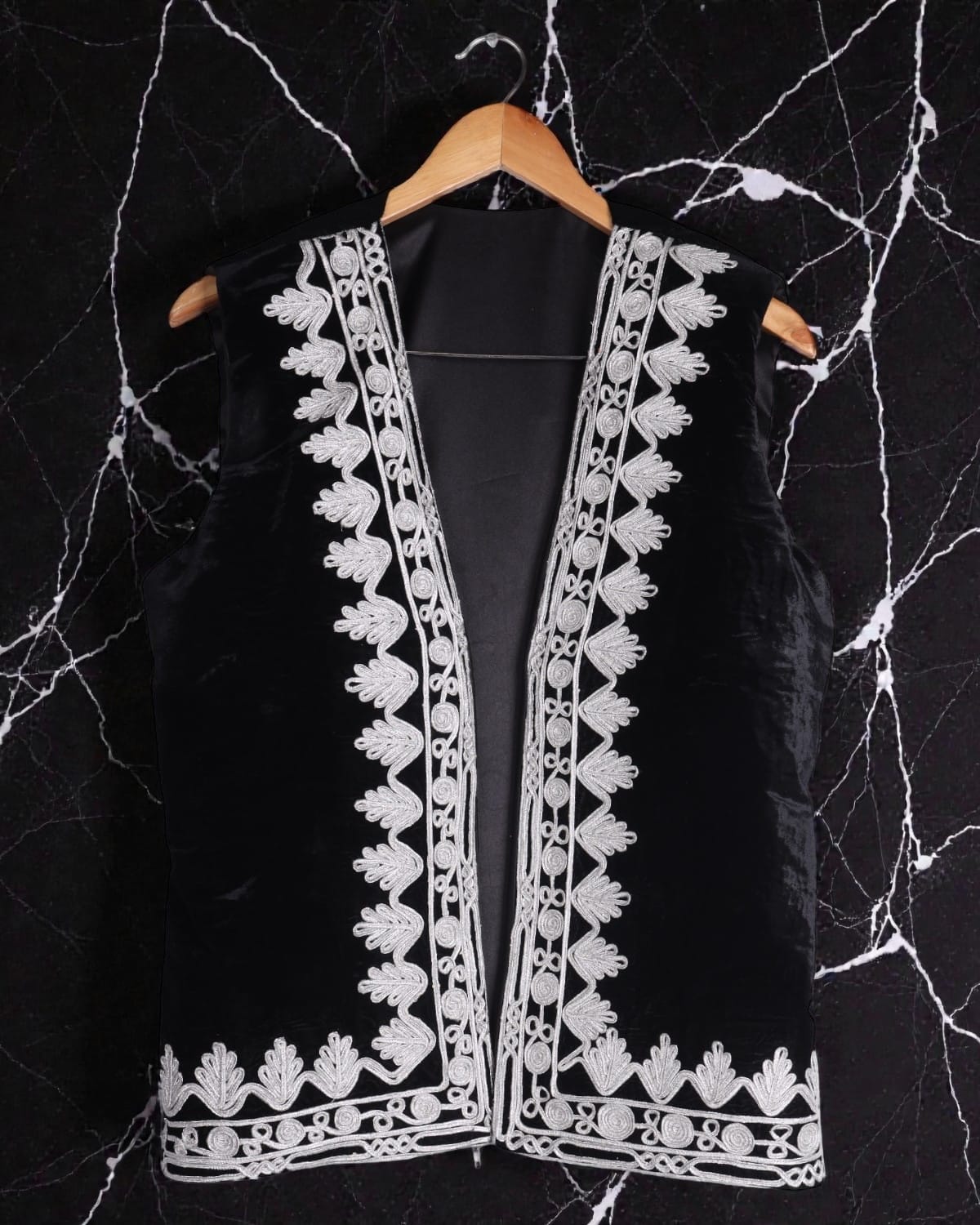 Velvet Men's Vest Handmade