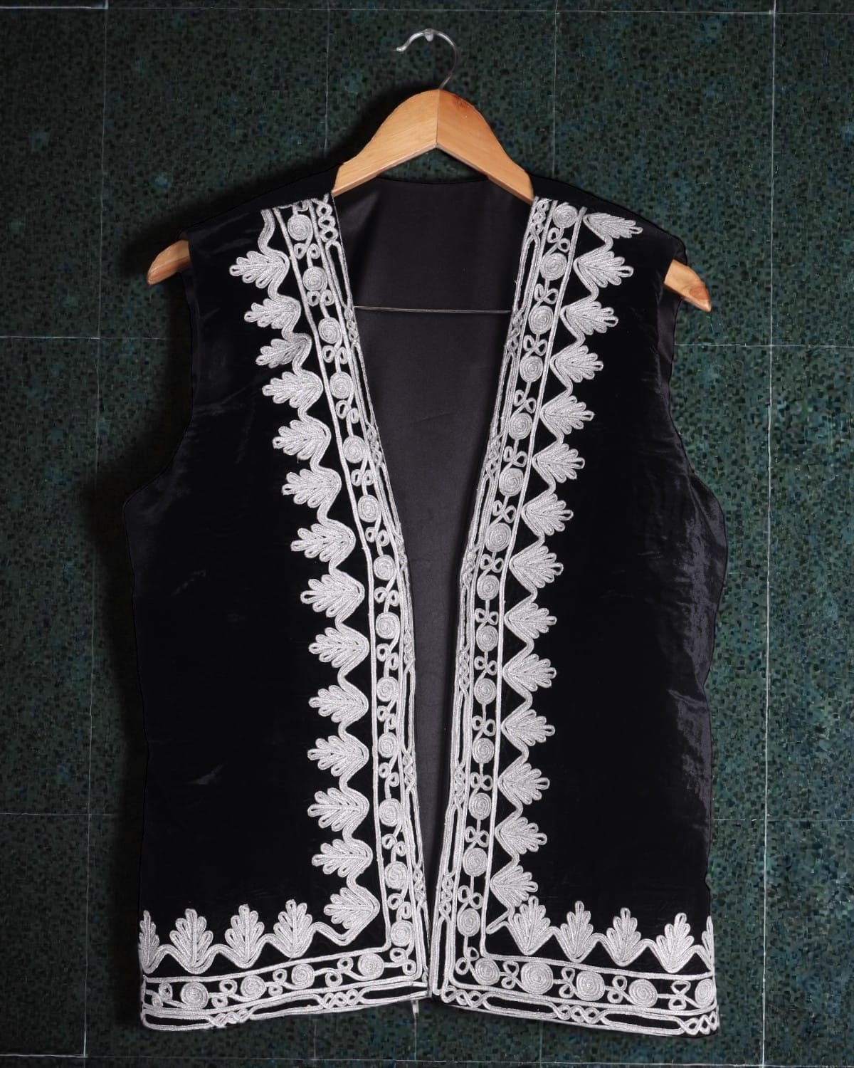 Velvet Men's Vest Handmade