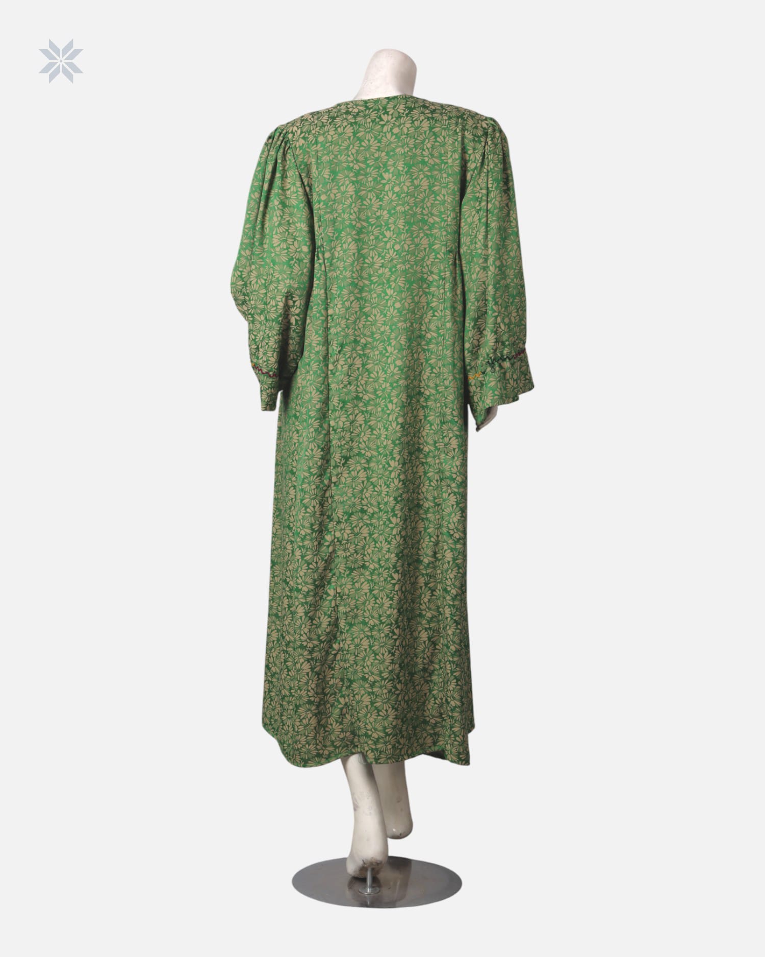 Handcrafted Afghan Green Wedding Dress