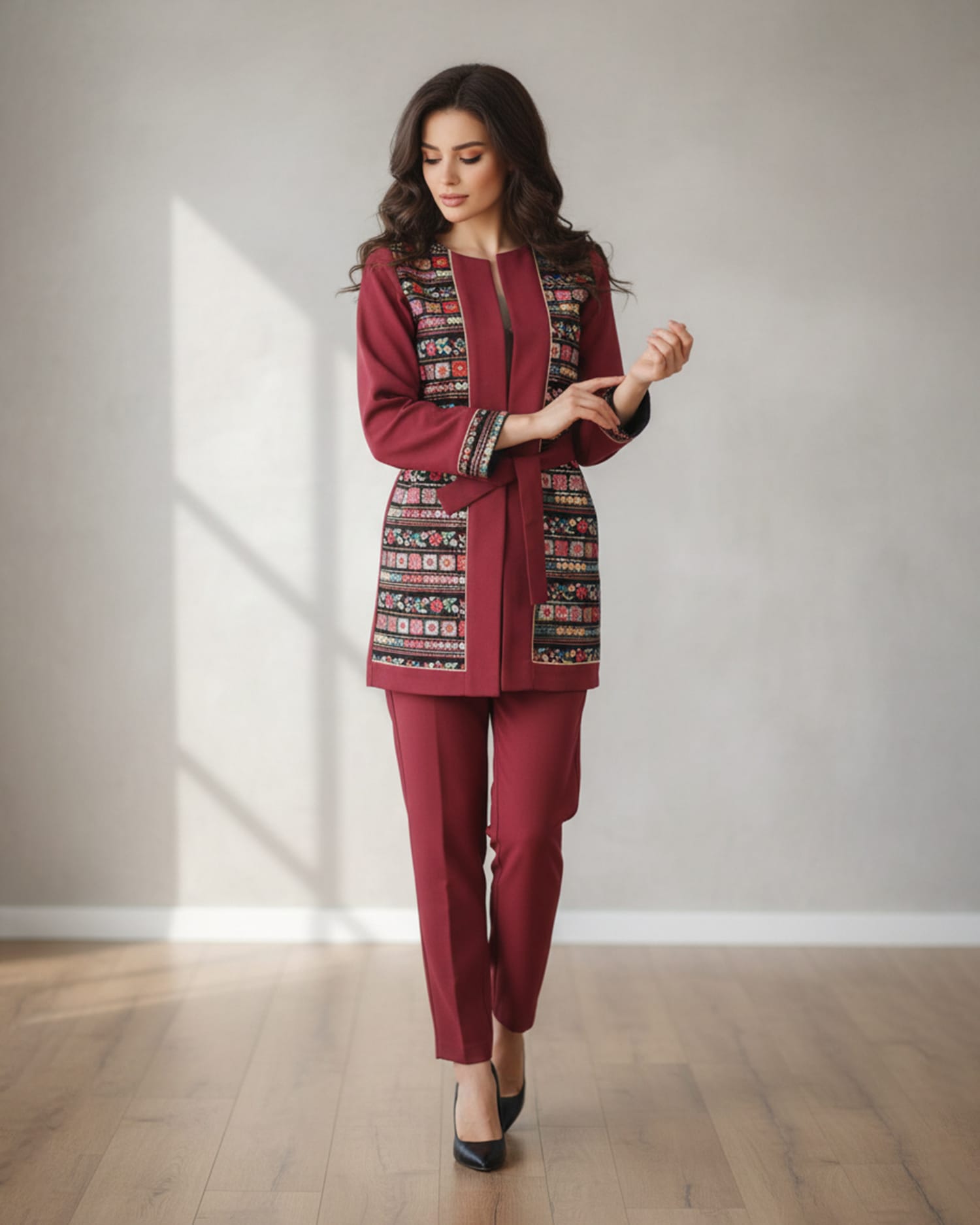 Afghan Cultural Handcrafted Jacket & Pants Set