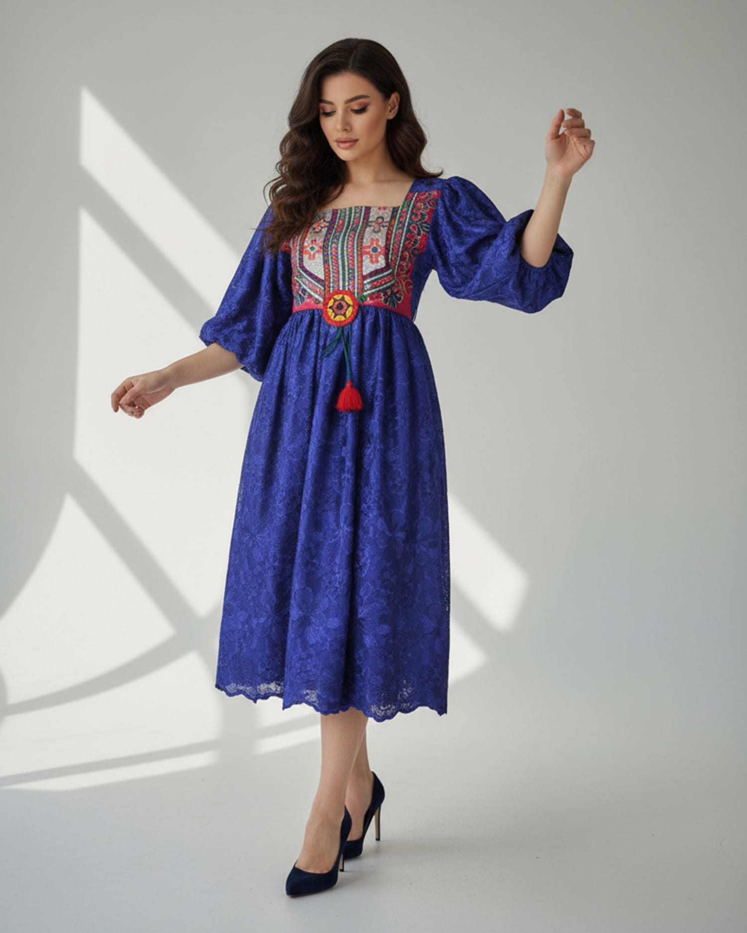Purple Handmade Dress For Women