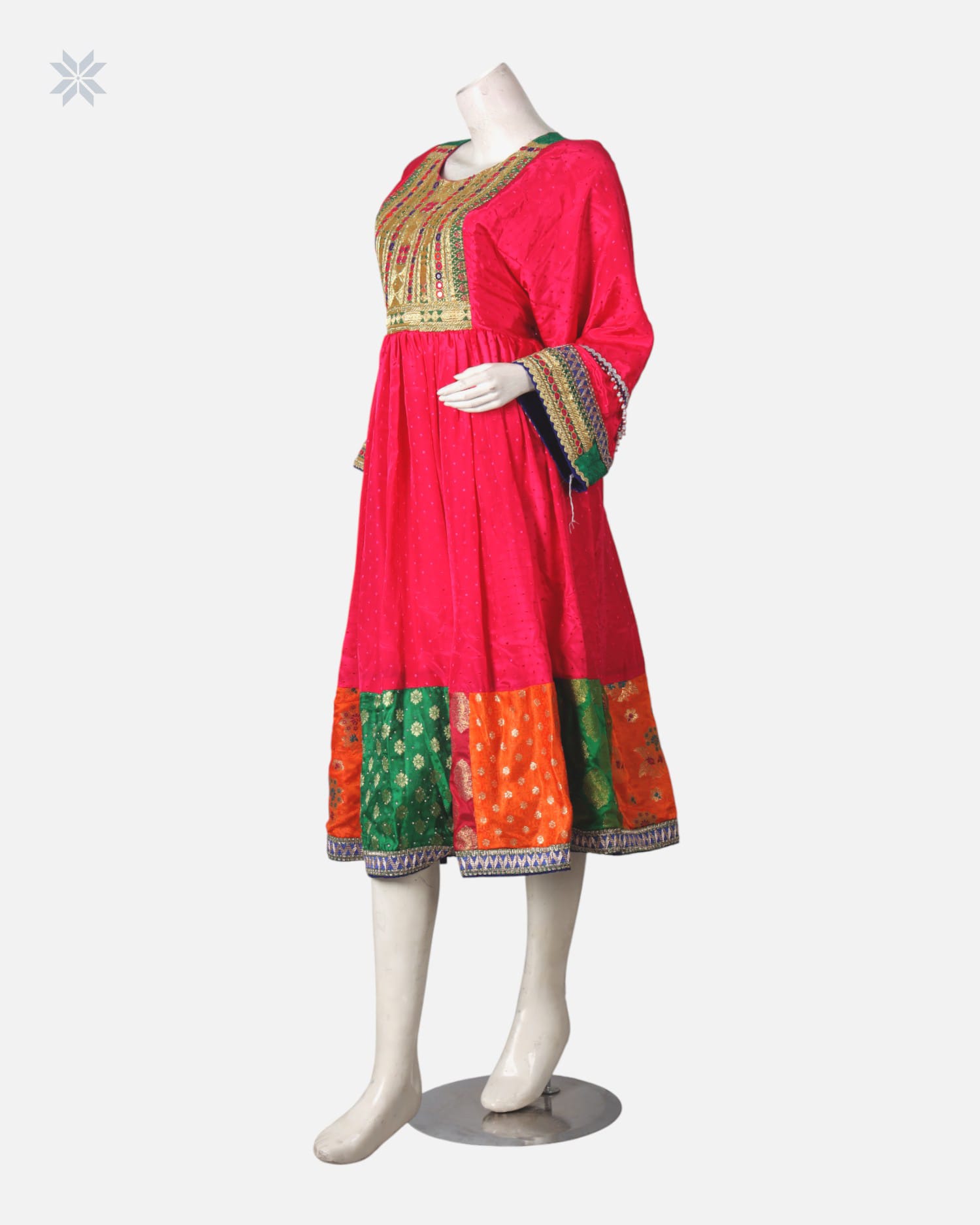 Handmade Afghan Floral Dress