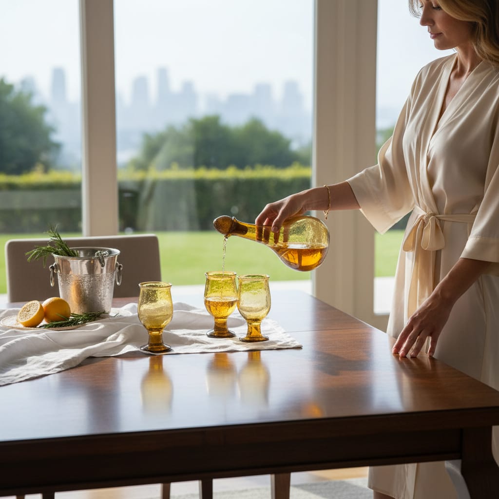 Luxury Golden Jug and Glass Set