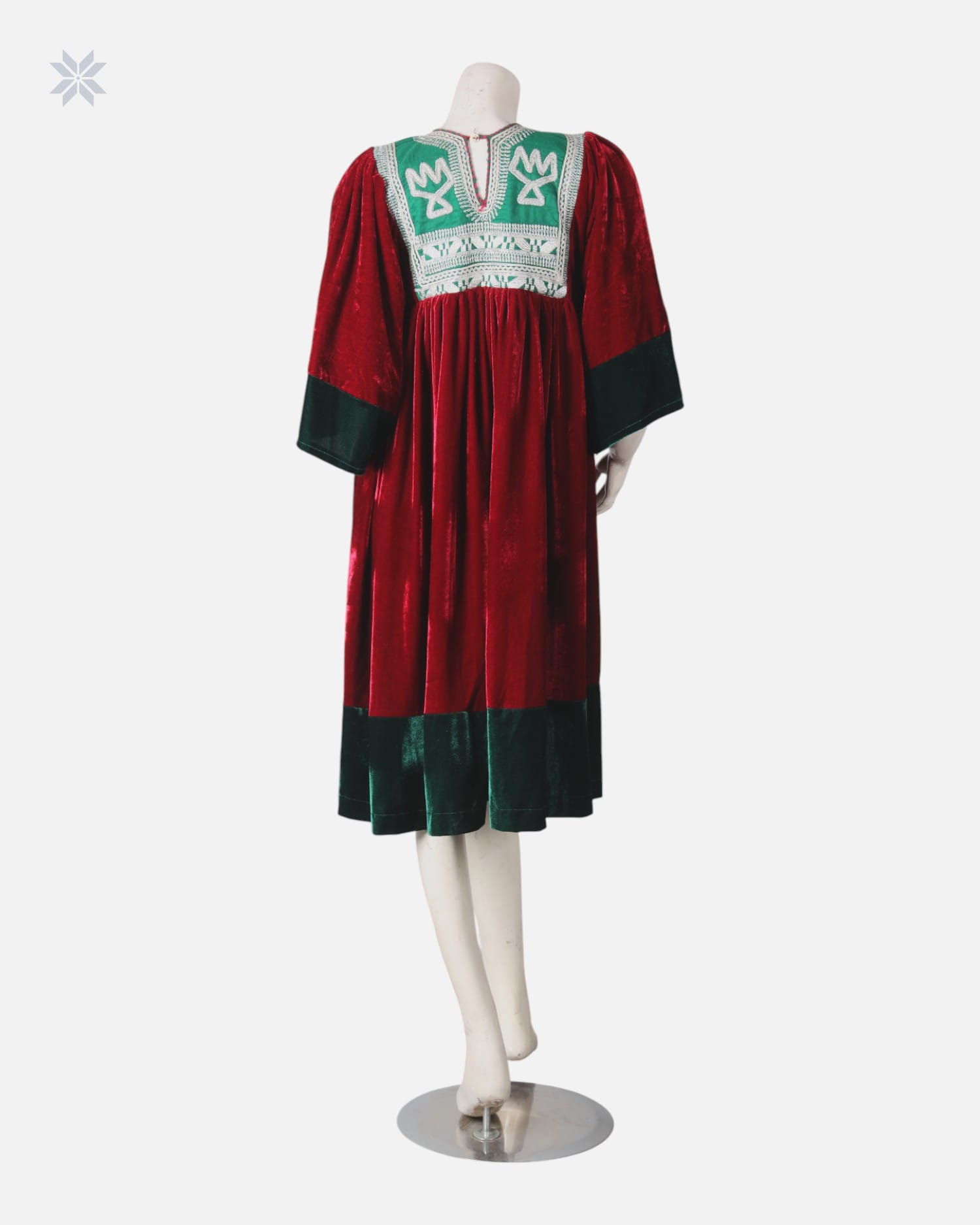 Luxurious Velvet Afghan Dress
