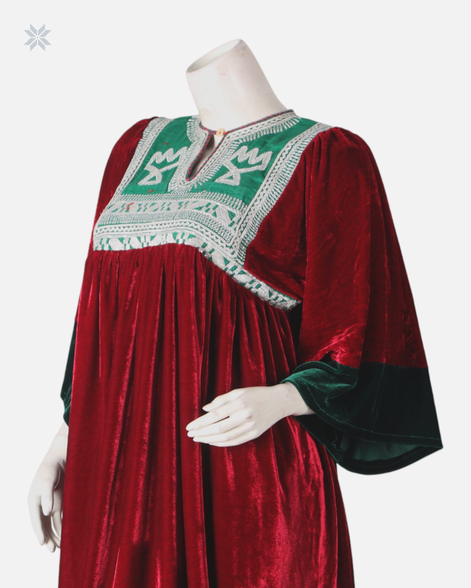Luxurious Velvet Afghan Dress