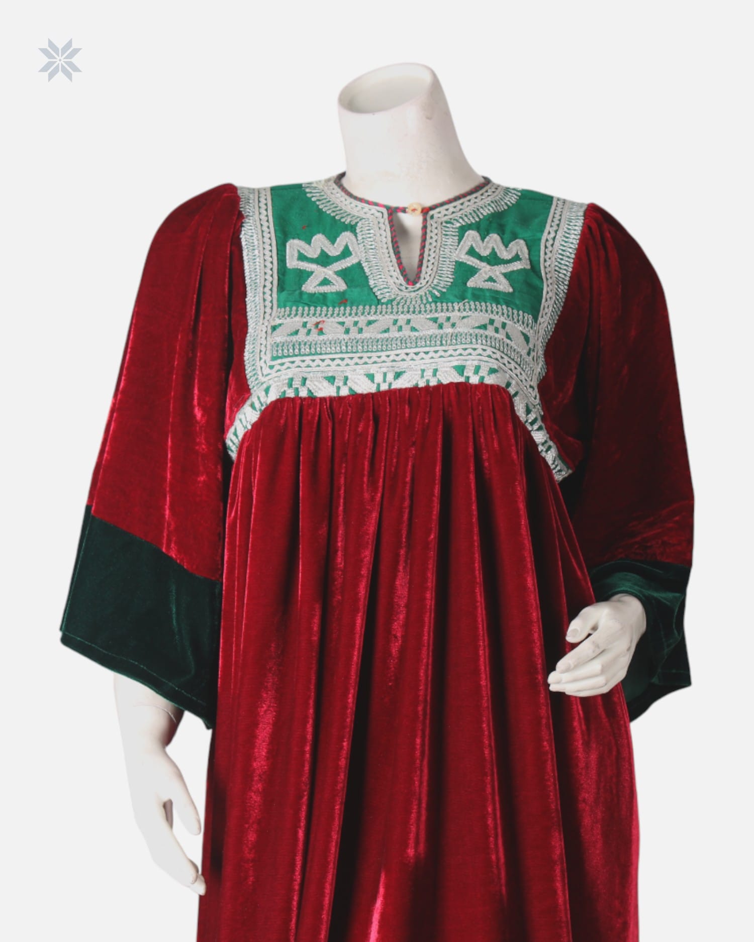 Luxurious Velvet Afghan Dress