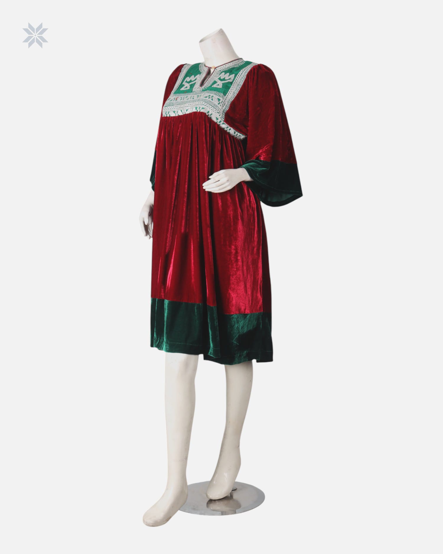 Luxurious Velvet Afghan Dress