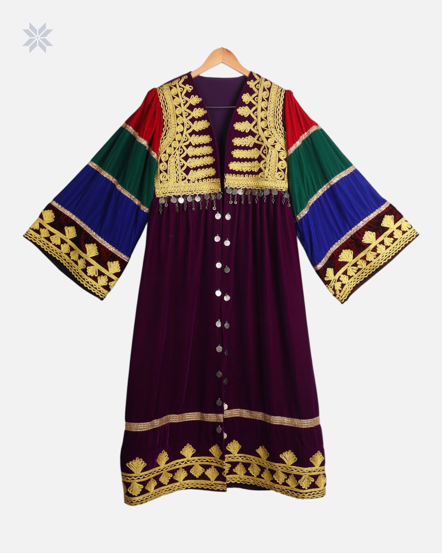 Afghan Traditional Chapen – Silk Velvet Chorma Dozi