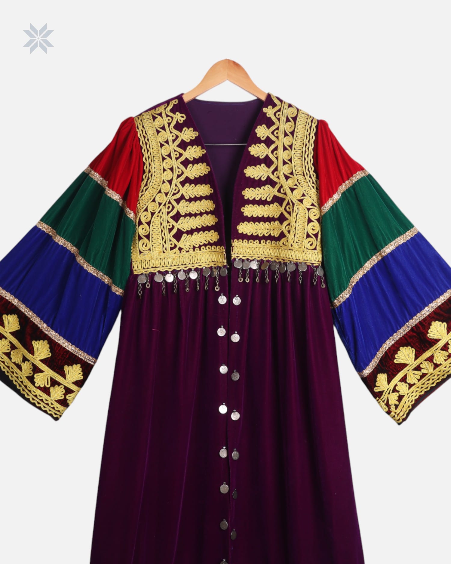 Afghan Traditional Chapen – Silk Velvet Chorma Dozi