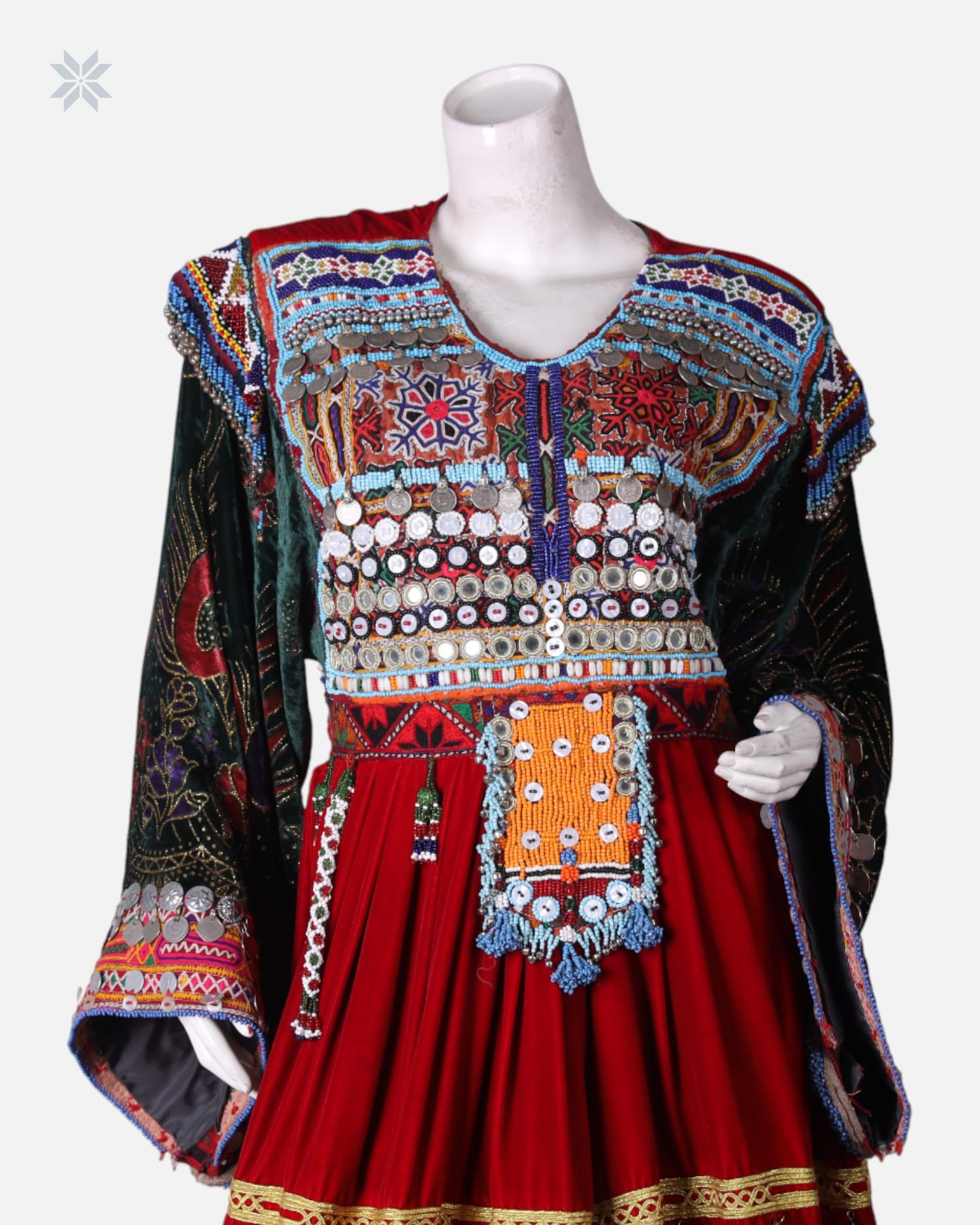 Afghan Traditional Ghand Dress – Handcrafted & Embroidered