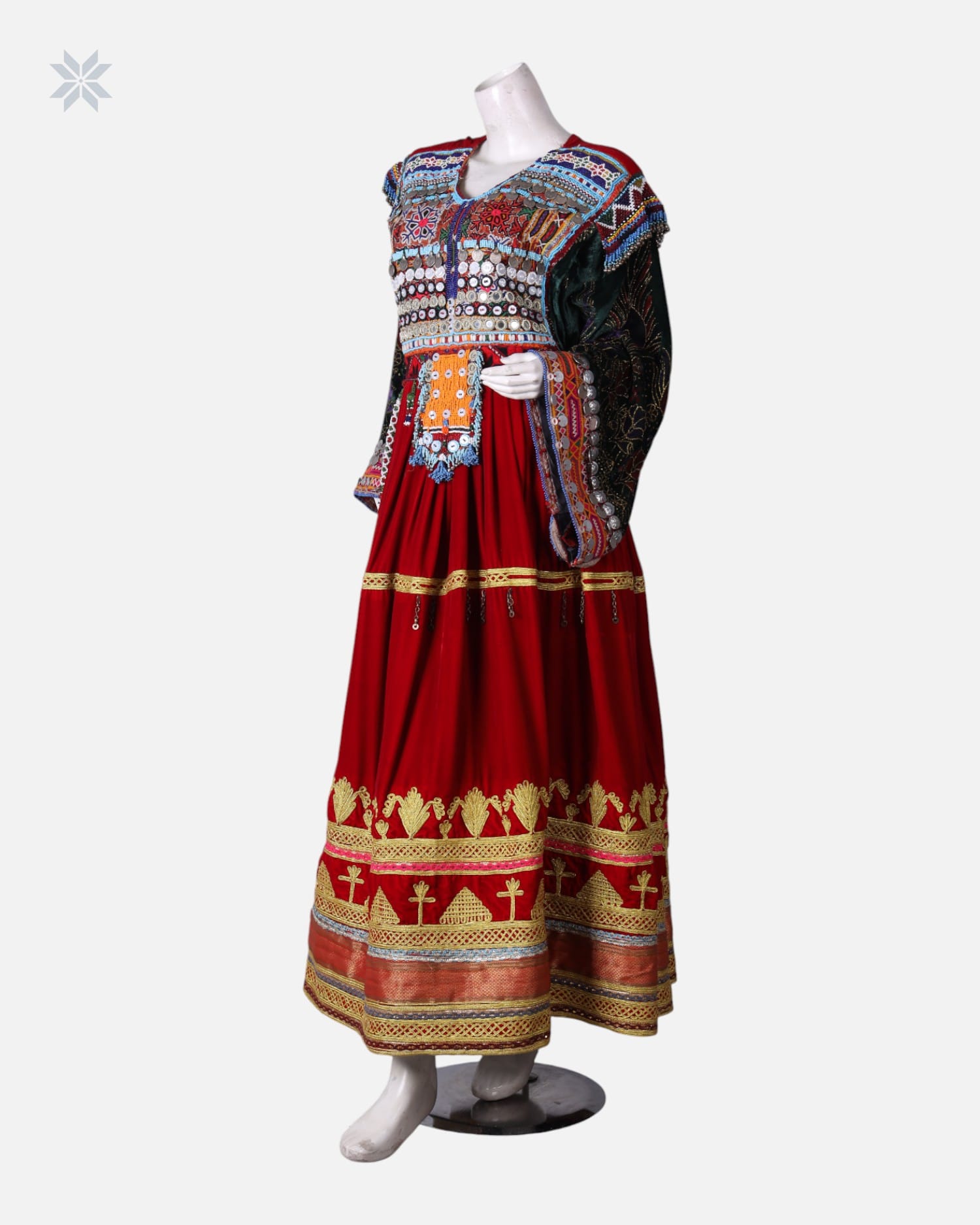 Afghan Traditional Ghand Dress – Handcrafted & Embroidered