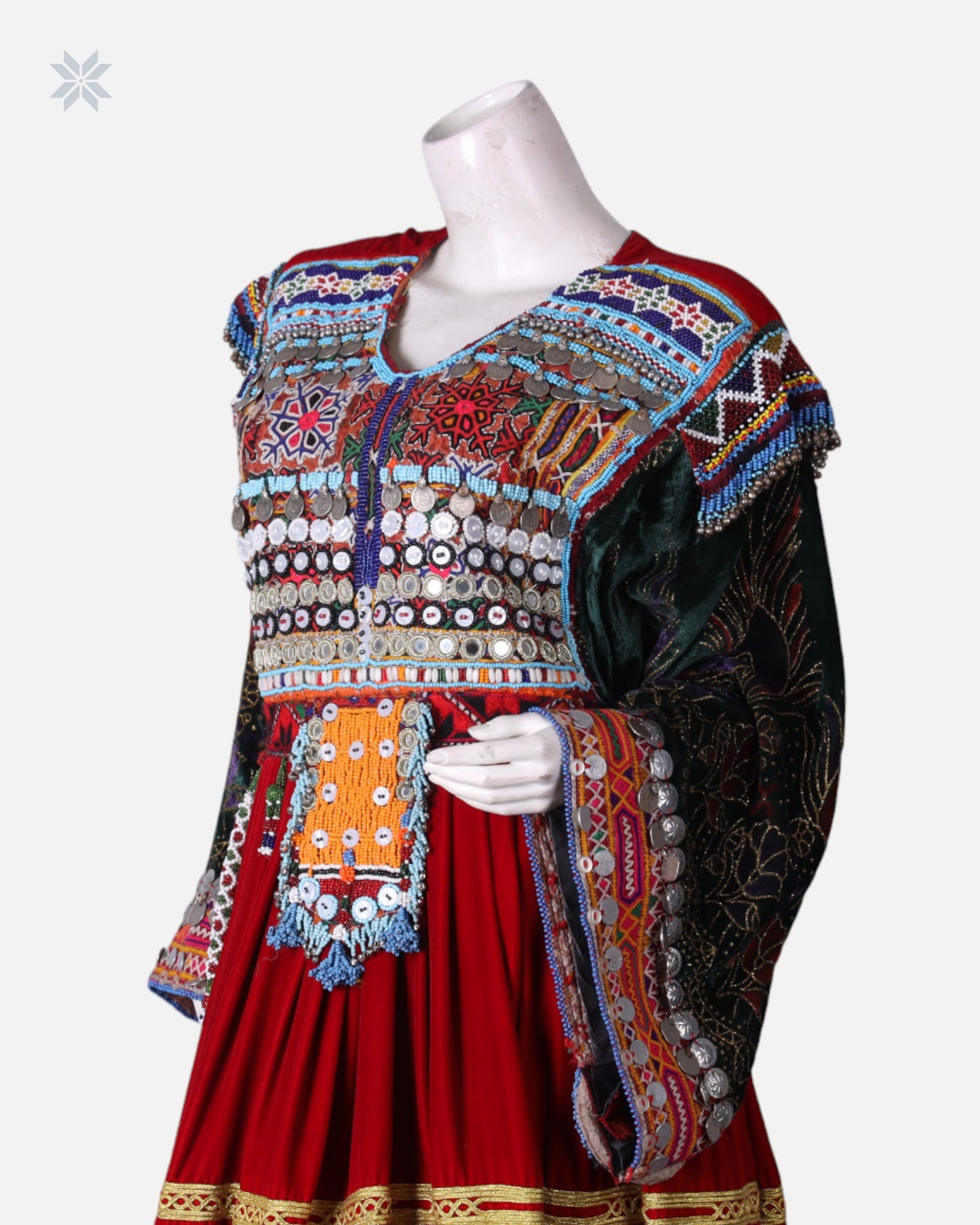 Afghan Traditional Ghand Dress – Handcrafted & Embroidered