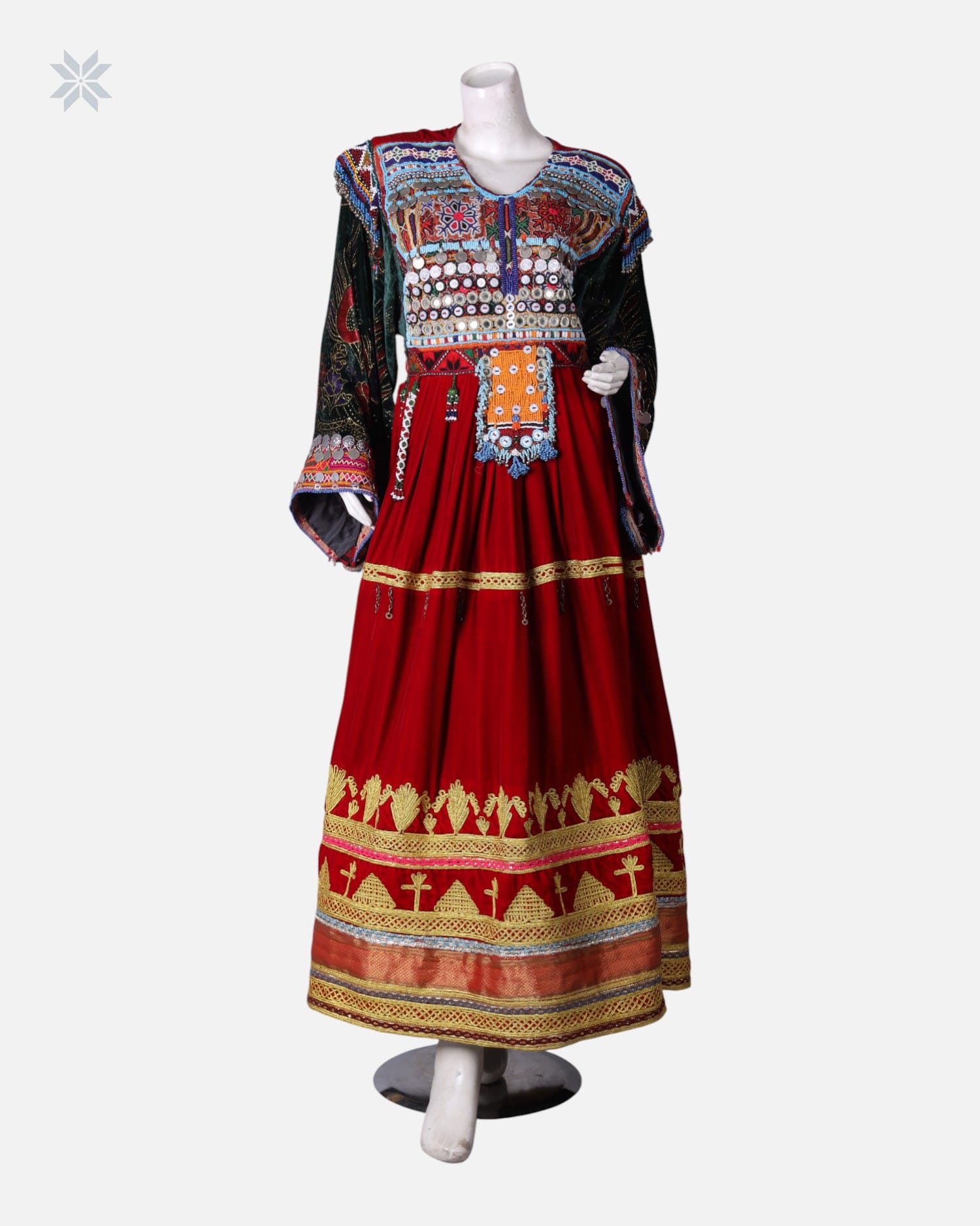 Afghan Traditional Ghand Dress – Handcrafted & Embroidered