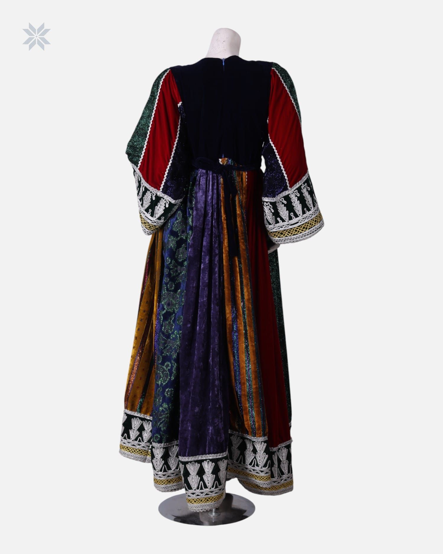 Velvet Bakhmal Dress with Zari Embroidery