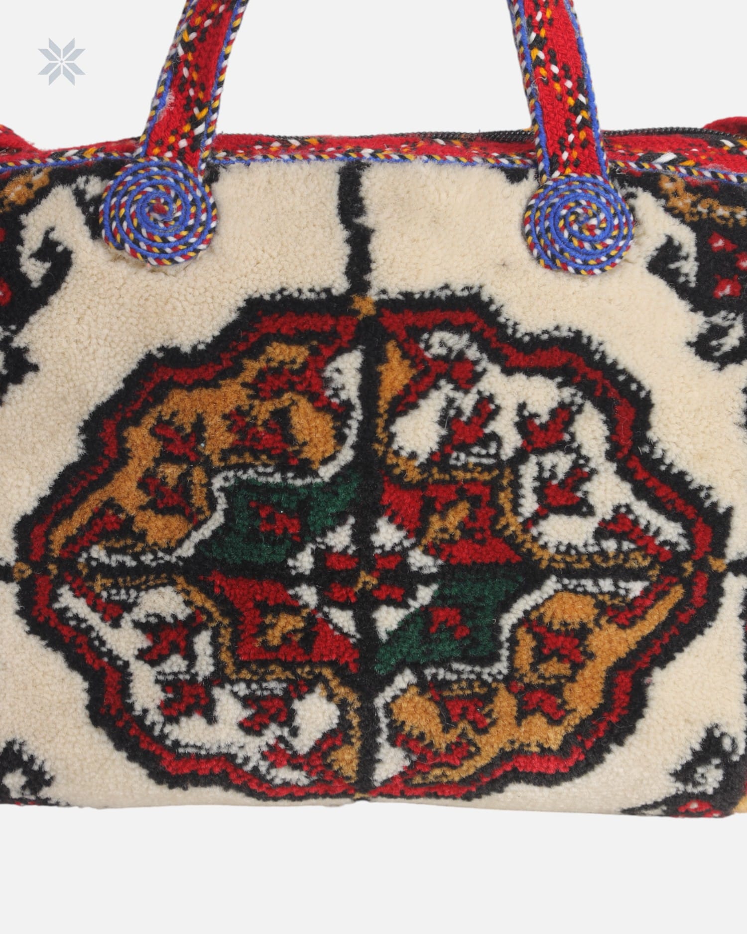 Handwoven Carpet Bag with Traditional Afghan Design