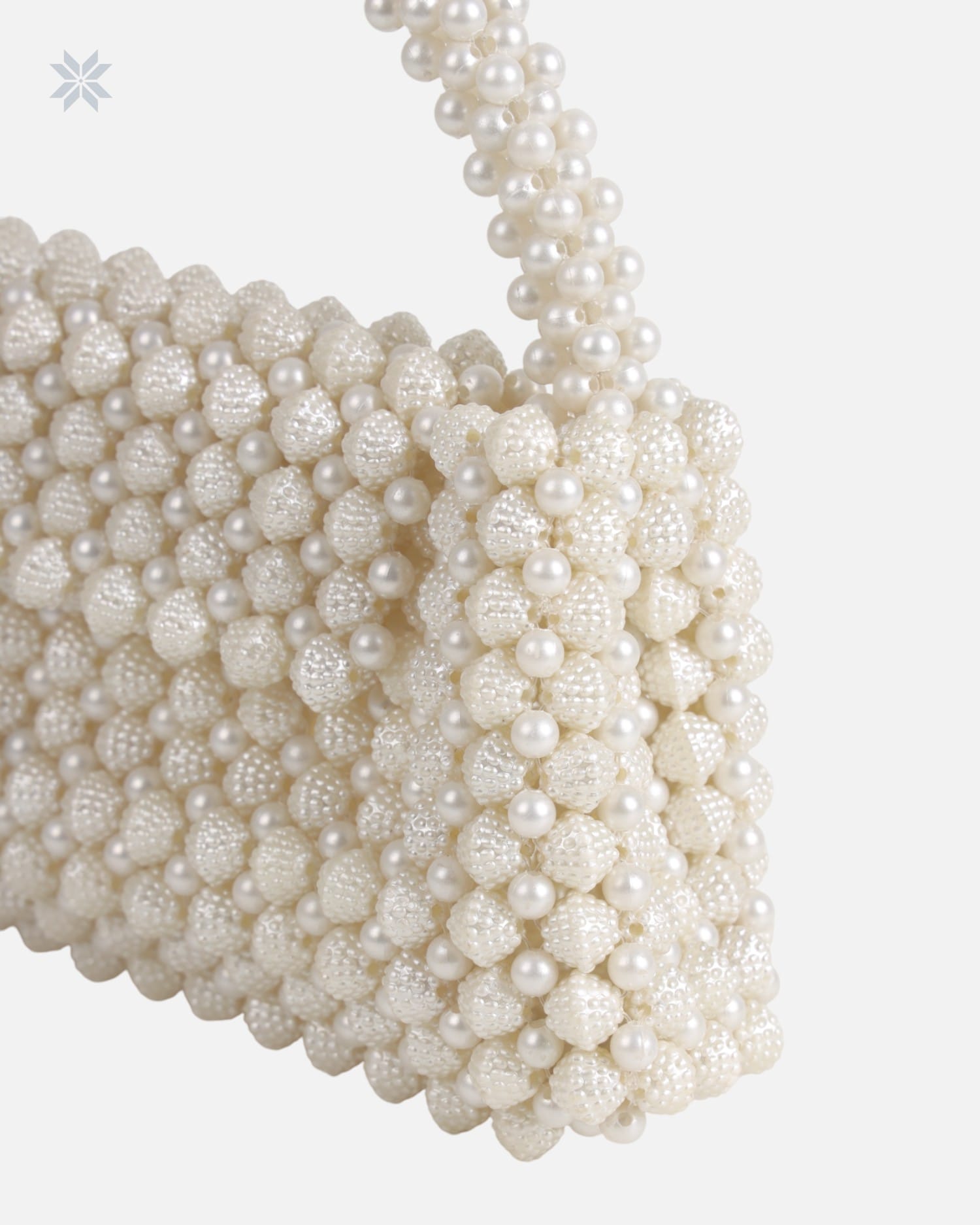 Handcrafted Pearl Bag with Pure Pearl Embroidery