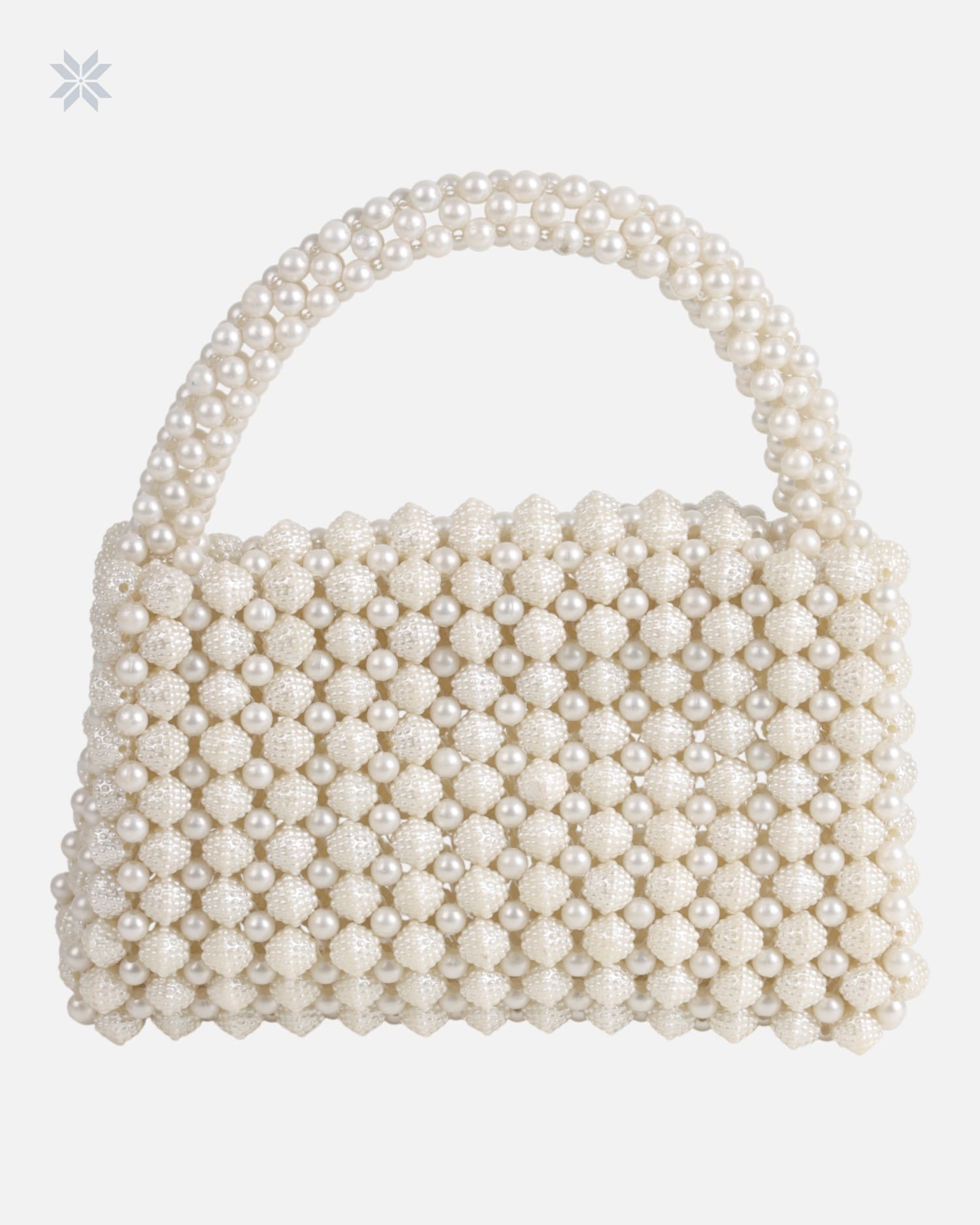 Handcrafted Pearl Bag with Pure Pearl Embroidery