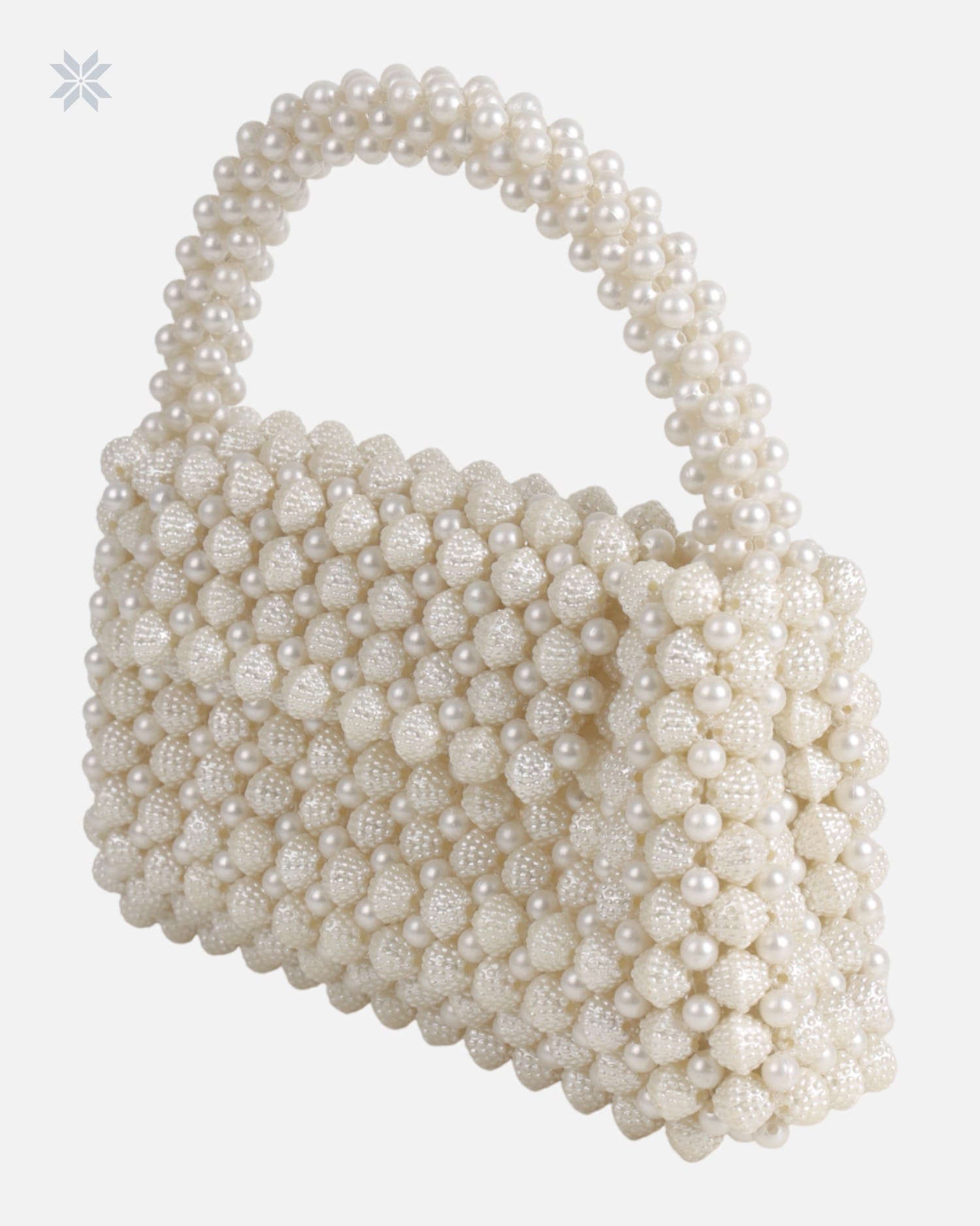 Handcrafted Pearl Bag with Pure Pearl Embroidery