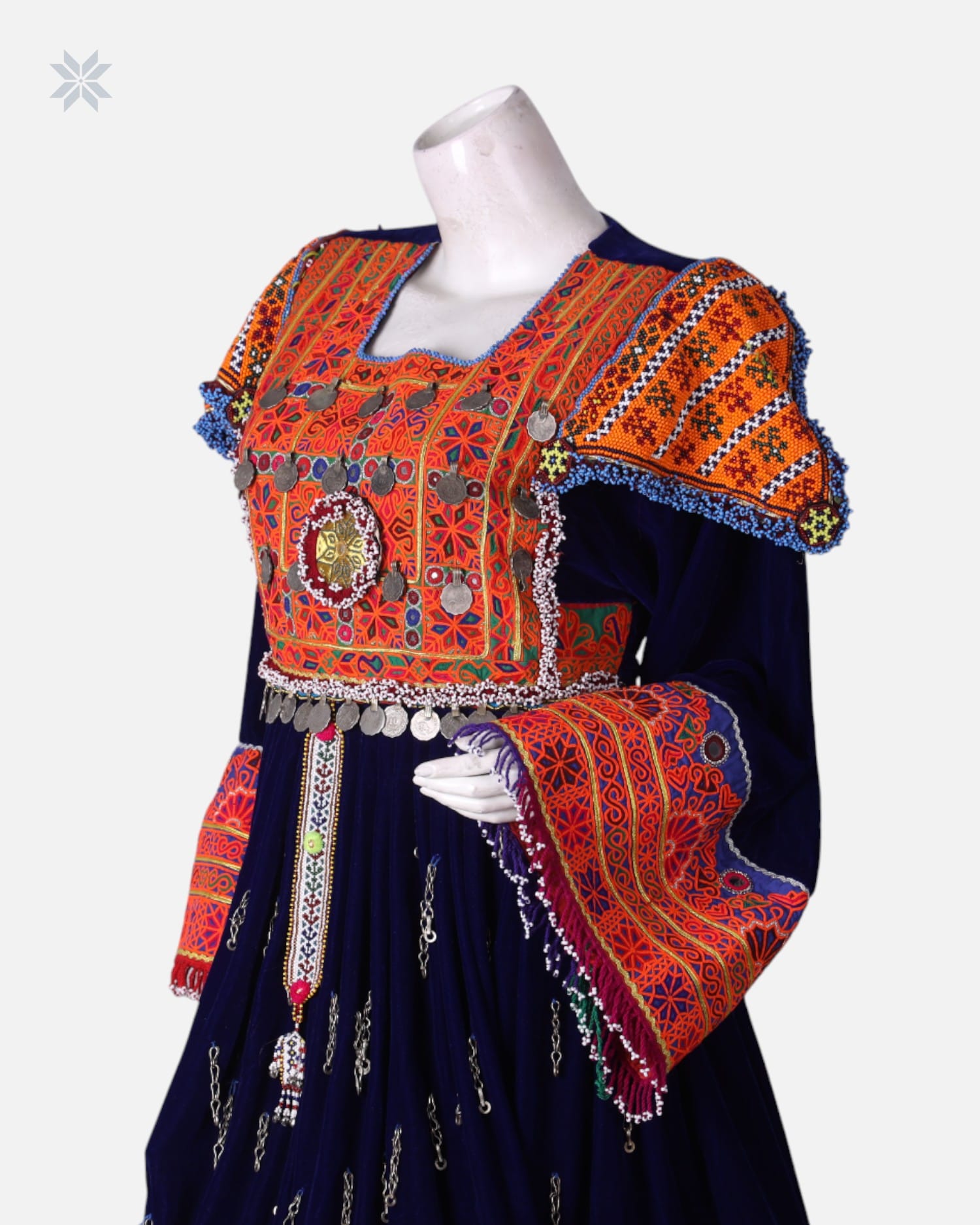 Velvet Handcrafted Dress for Henna Nights