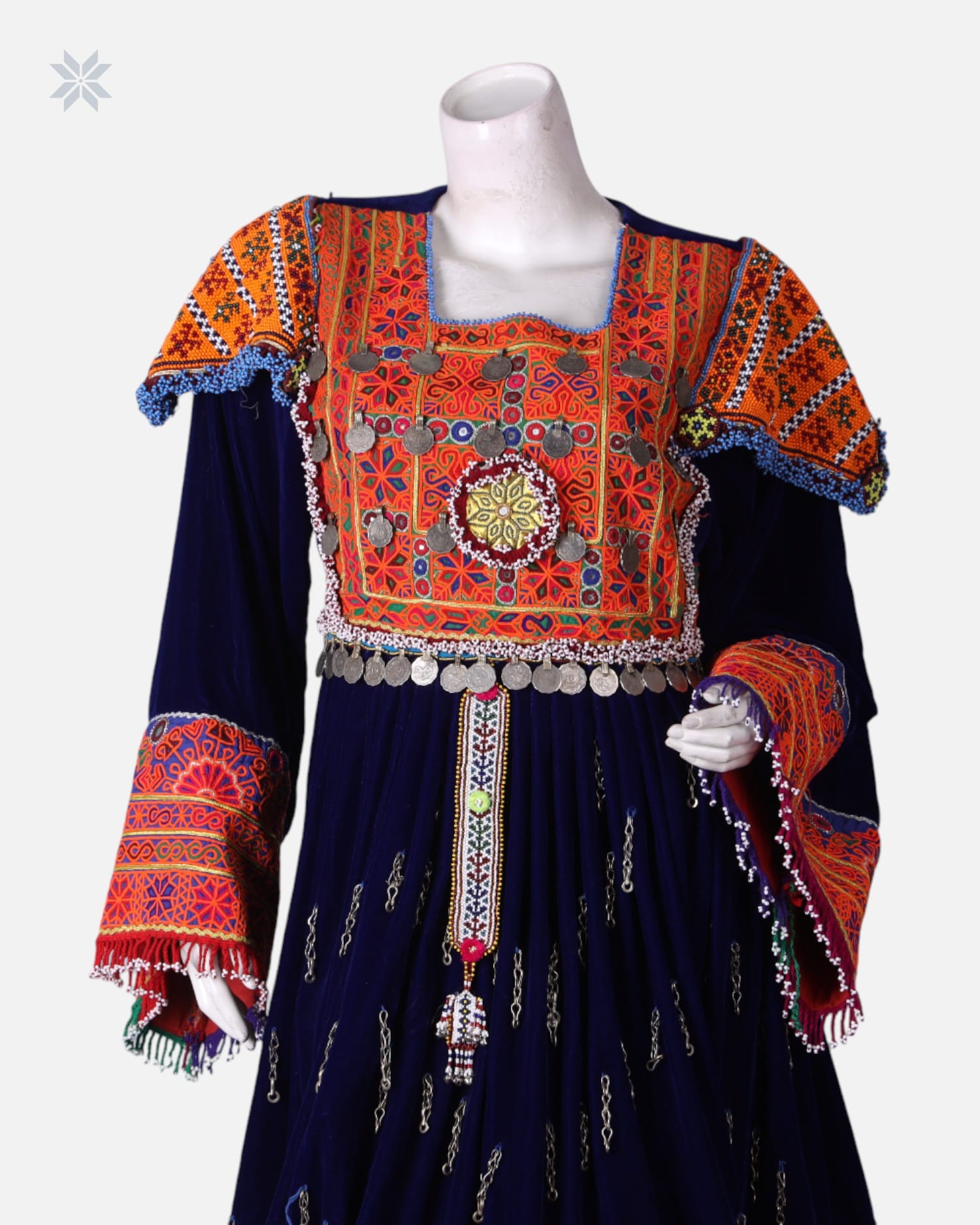 Velvet Handcrafted Dress for Henna Nights