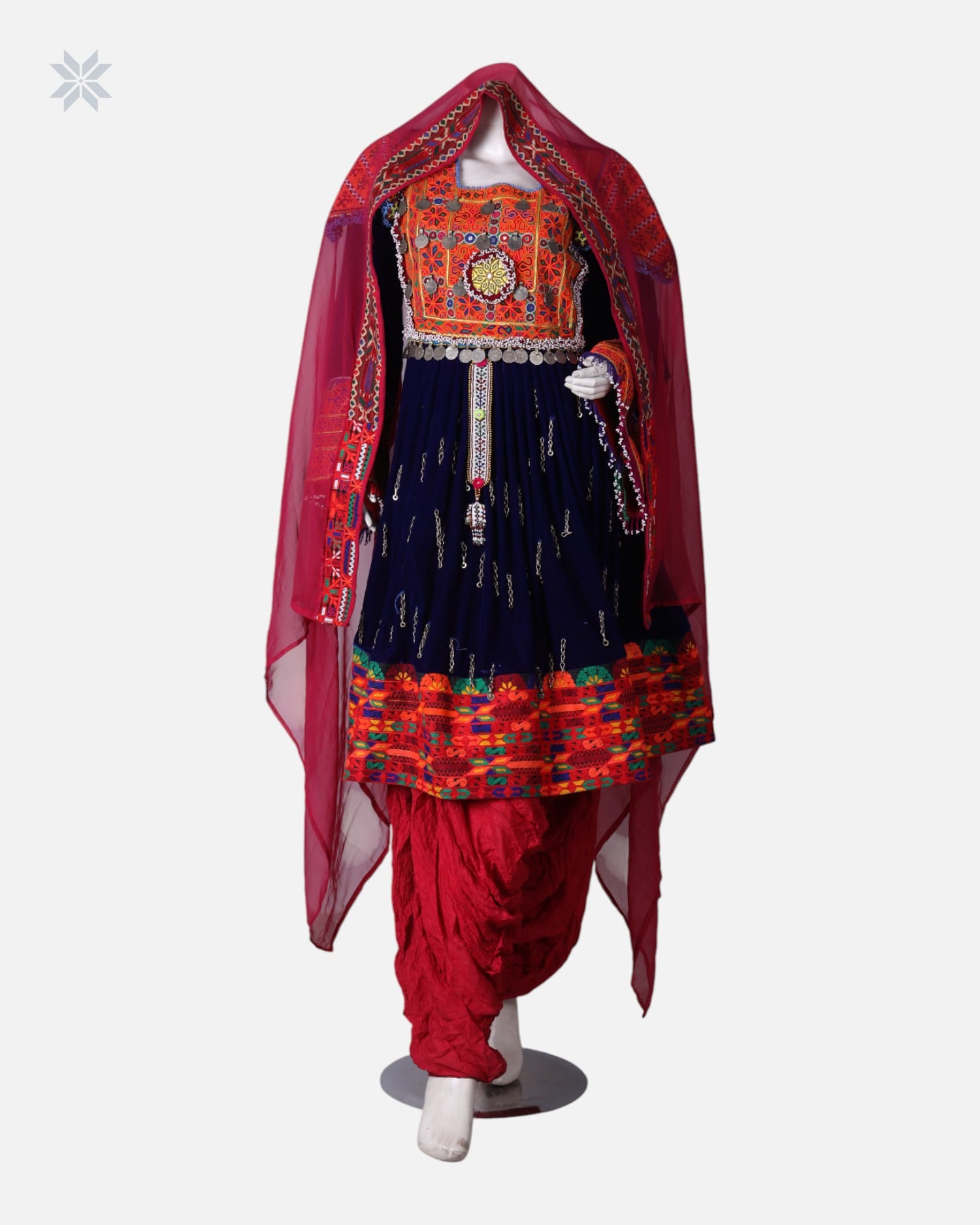 Velvet Handcrafted Dress for Henna Nights