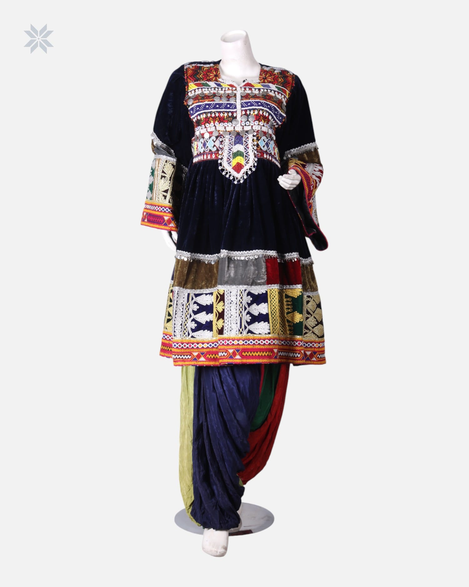 Afghan Velvet Dress for Weddings