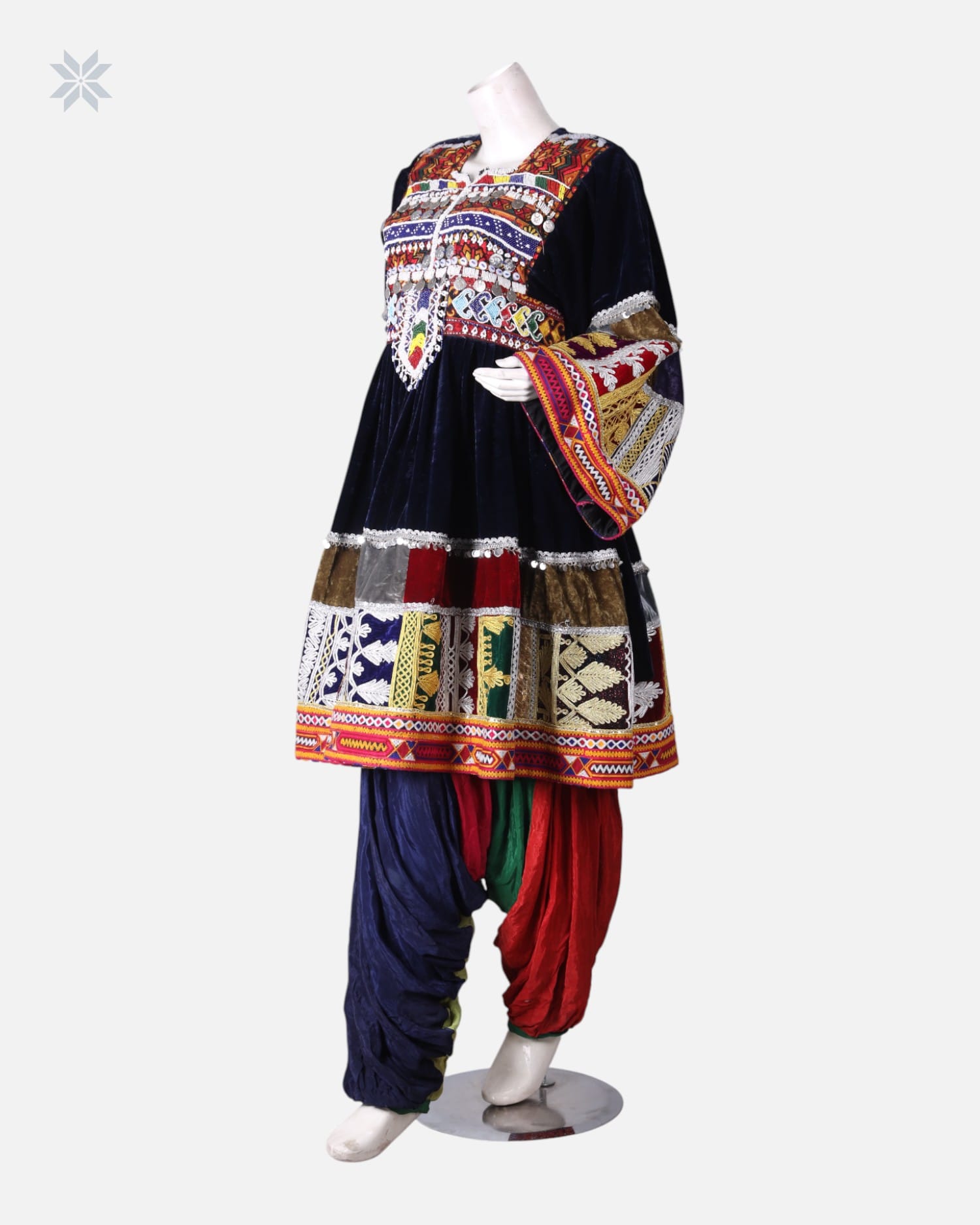 Afghan Velvet Dress for Weddings