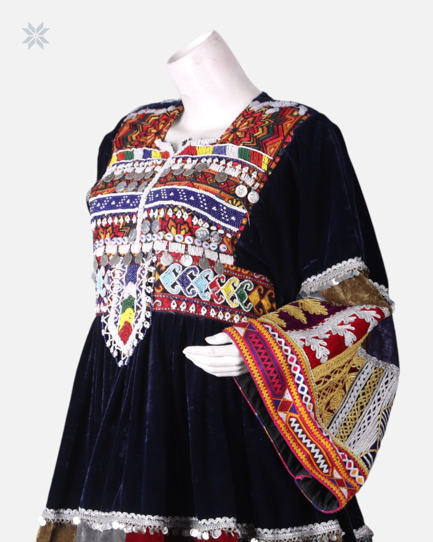 Afghan Velvet Dress for Weddings