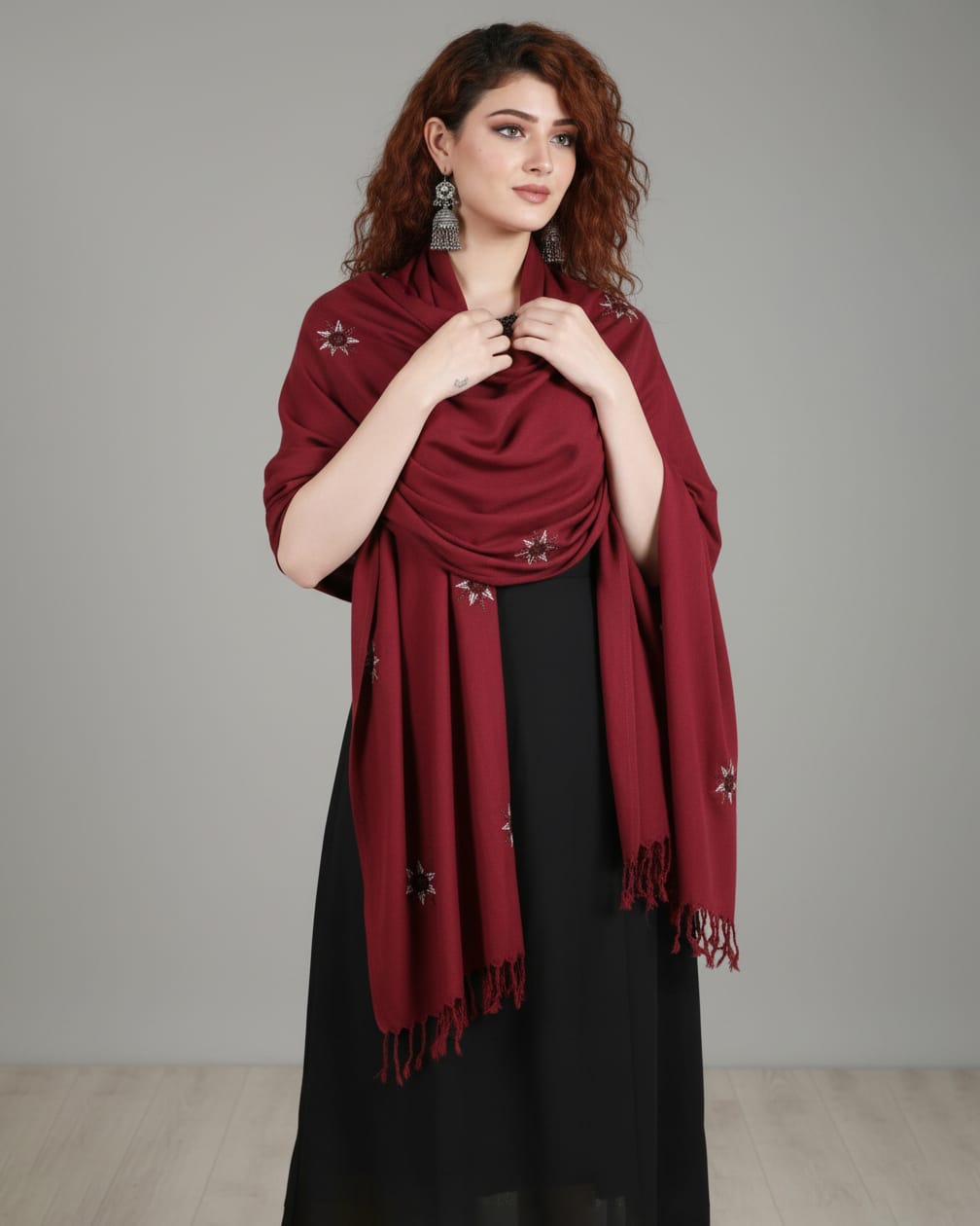Traditional Scarf, Artisan embroidery Shawl