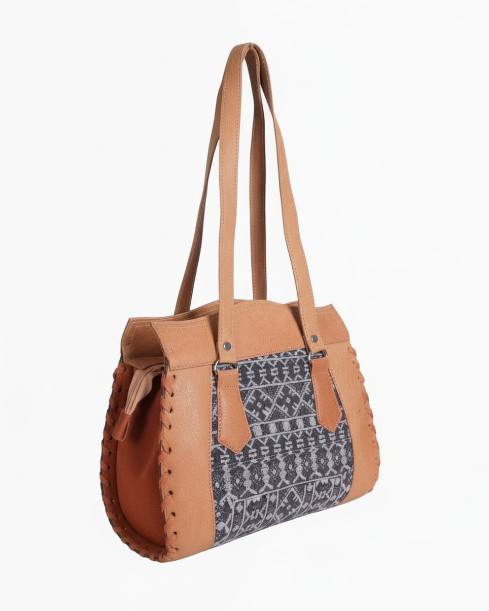 Handmade Leather Handbag – Traditional Afghan Design