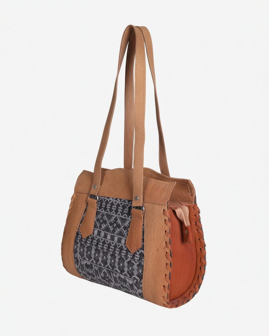 Handmade Leather Handbag – Traditional Afghan Design