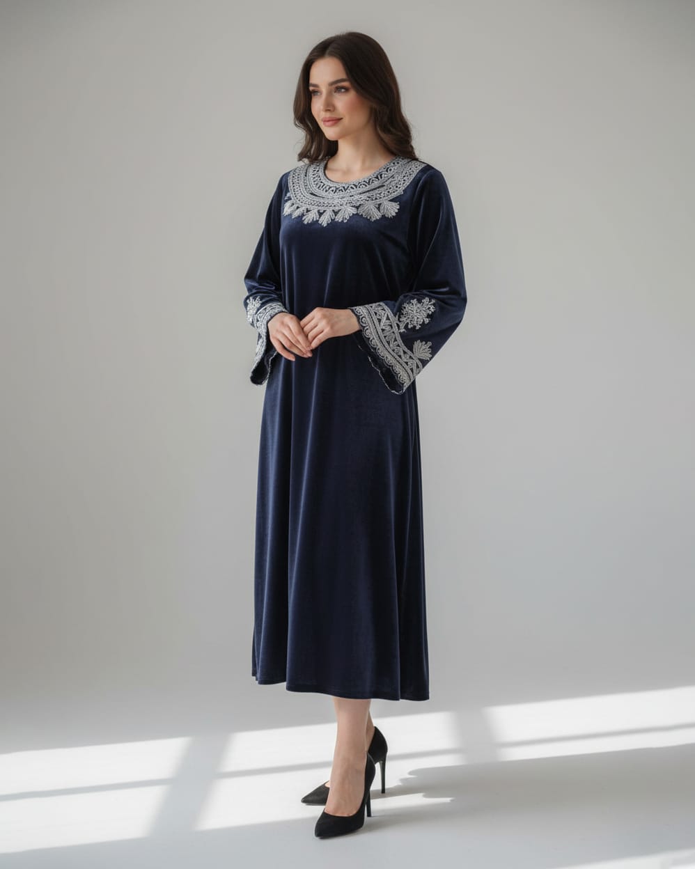 Dark Blue Afghan Dress