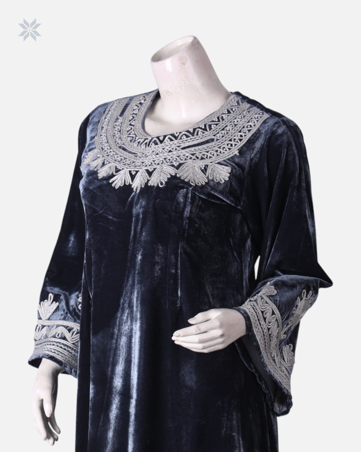 Dark Blue Afghan Dress