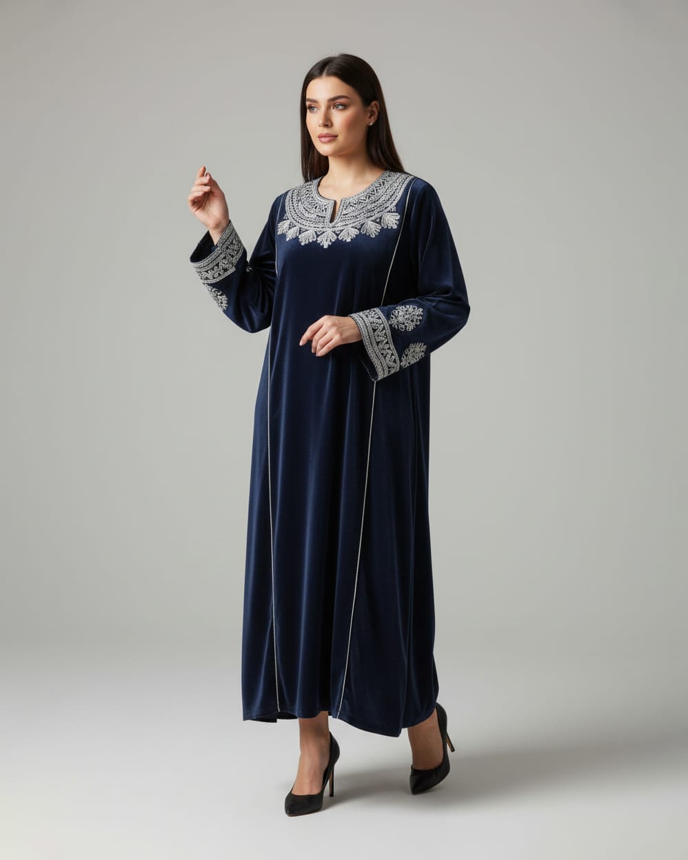 Dark Blue Afghan Dress