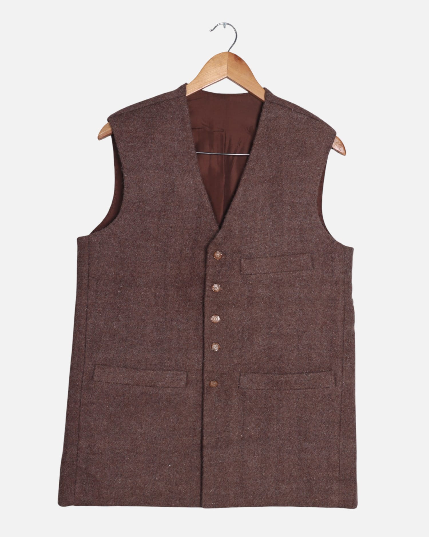Men’s Wool Vest – Handmade Lamb Wool Waistcoat