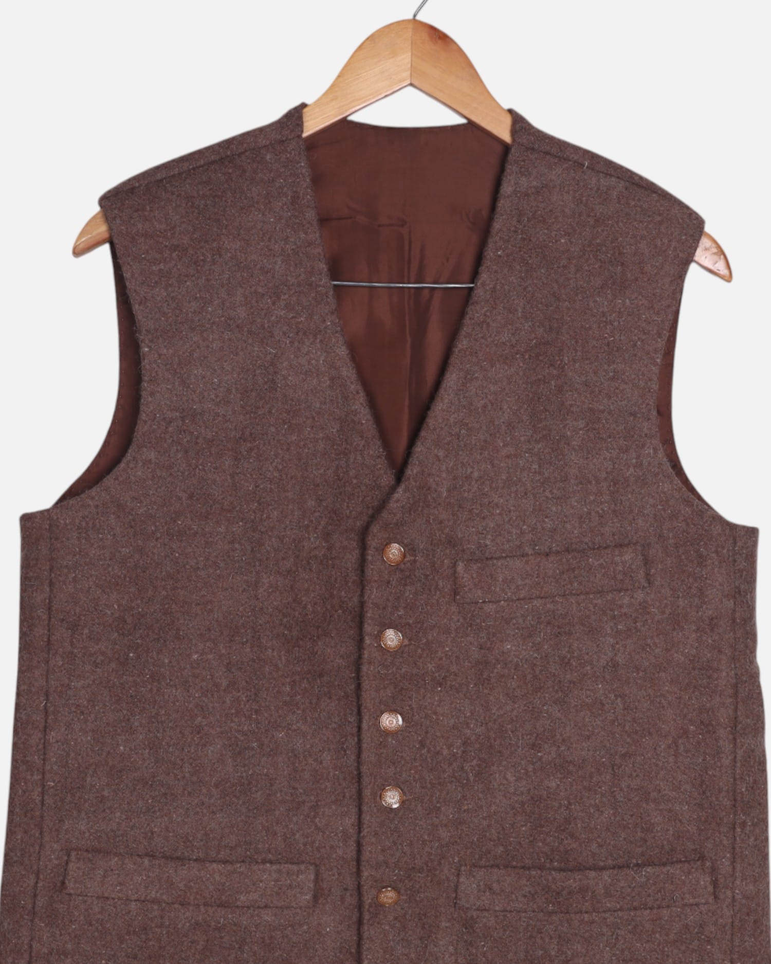 Men’s Wool Vest – Handmade Lamb Wool Waistcoat