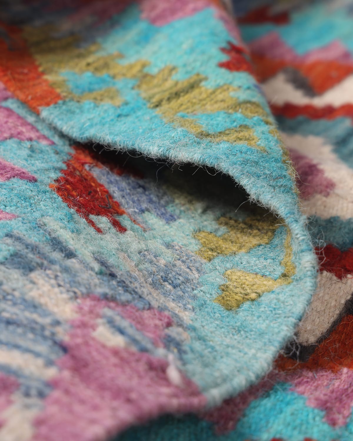 Handwoven Afghan Wool Kilim