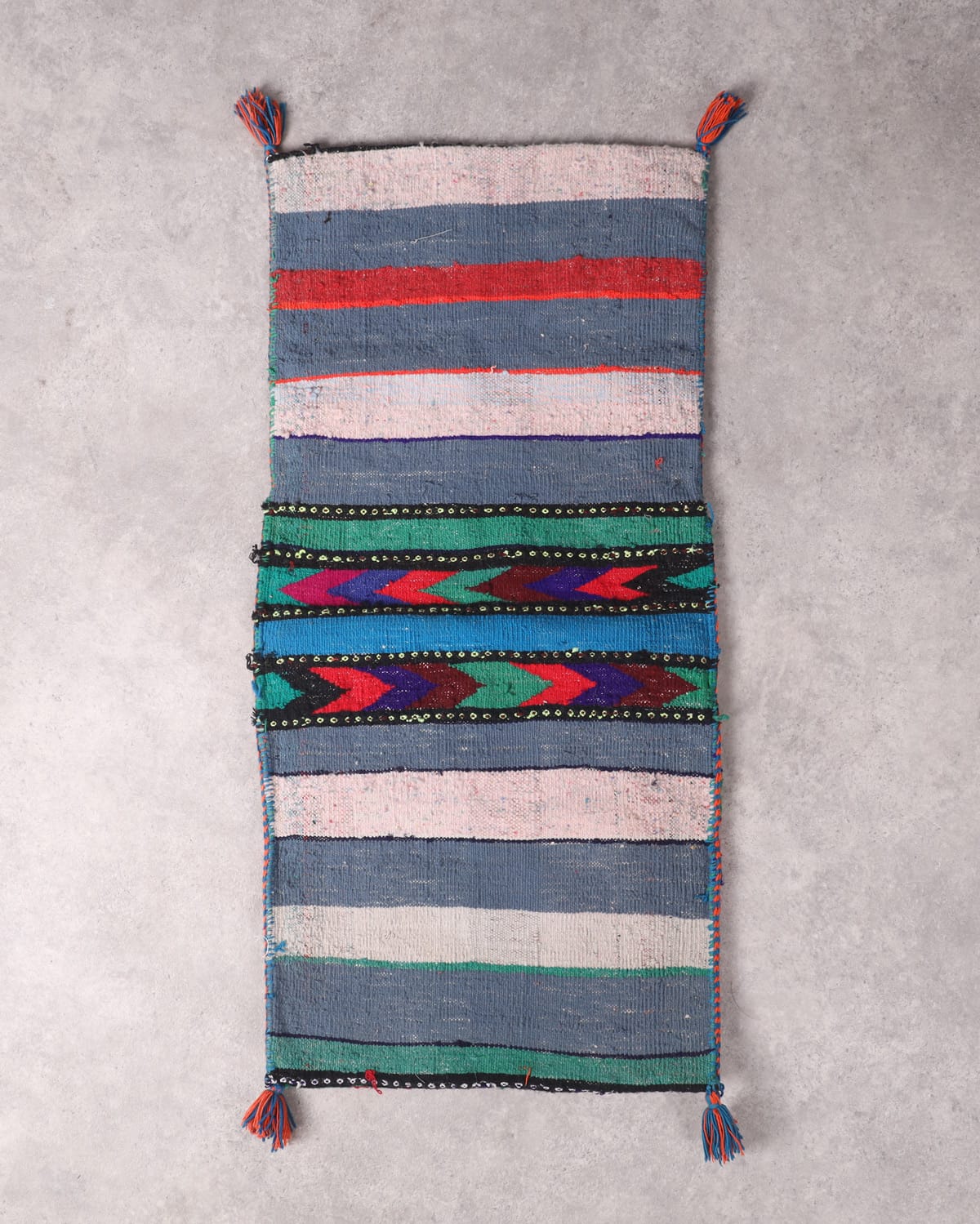 Colorful Handwoven Afghan Kilim