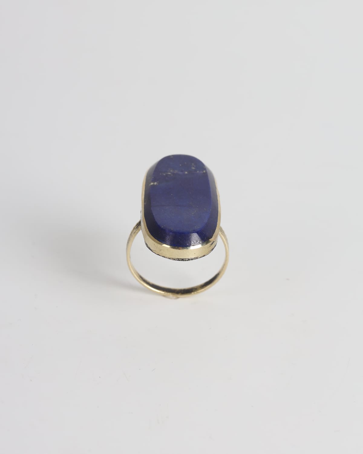 Handmade Lapis Lazuli Ring – Steel with Lapis from Bamiyan
