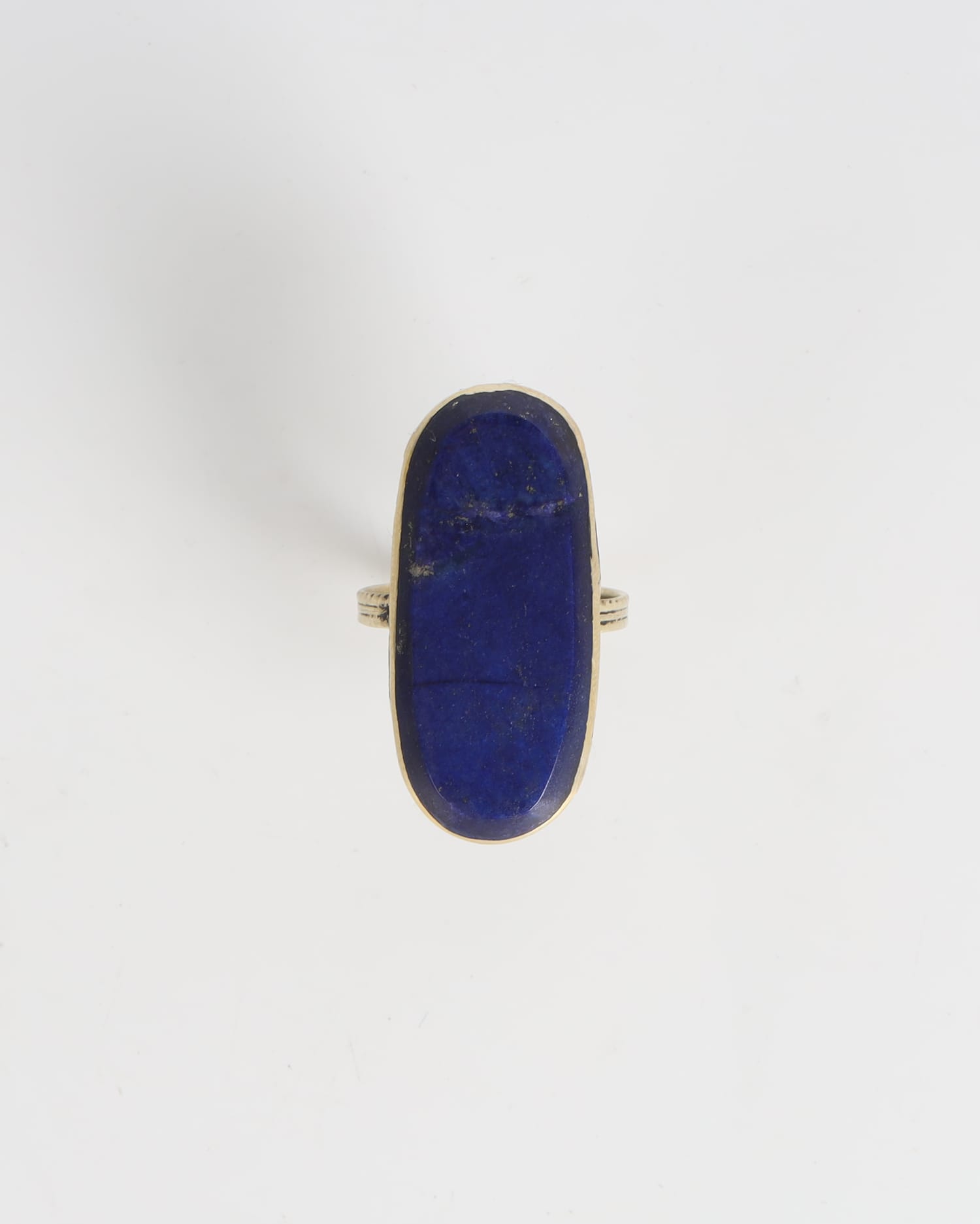 Handmade Lapis Lazuli Ring – Steel with Lapis from Bamiyan