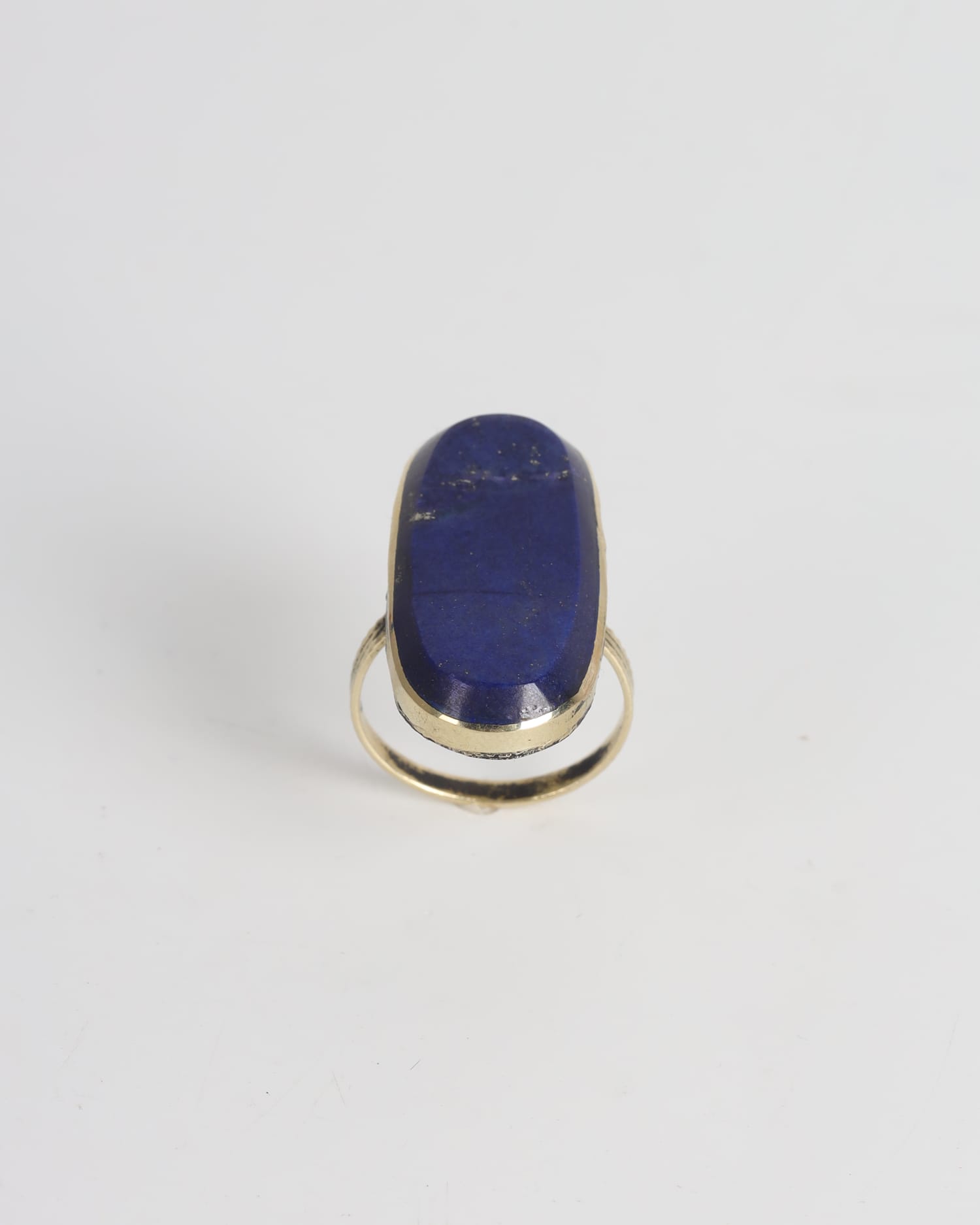 Handmade Lapis Lazuli Ring – Steel with Lapis from Bamiyan