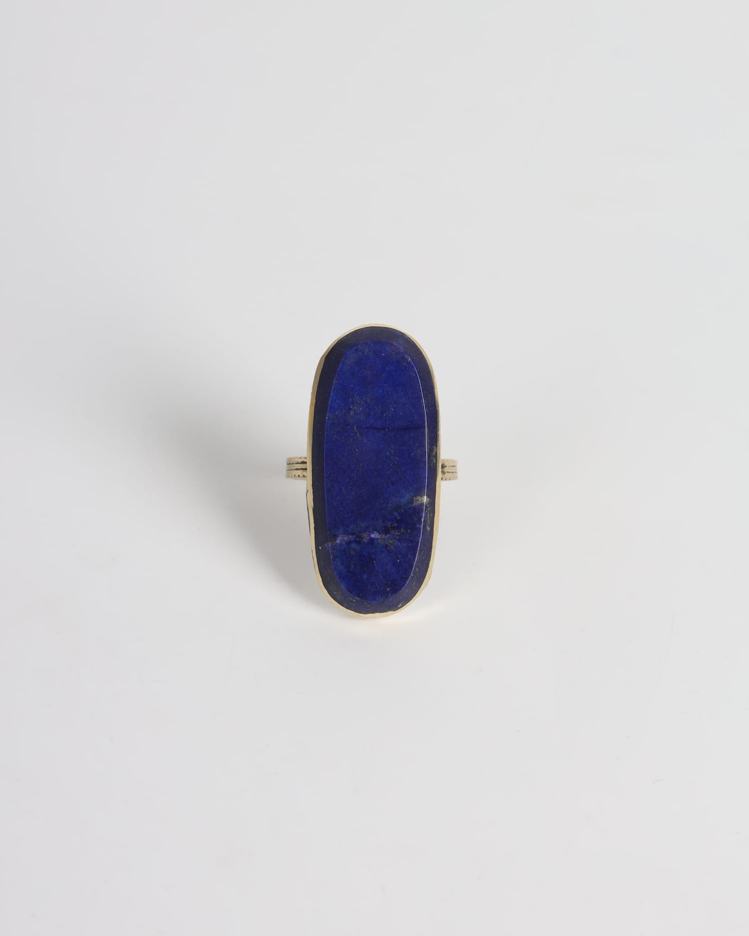 Handmade Lapis Lazuli Ring – Steel with Lapis from Bamiyan