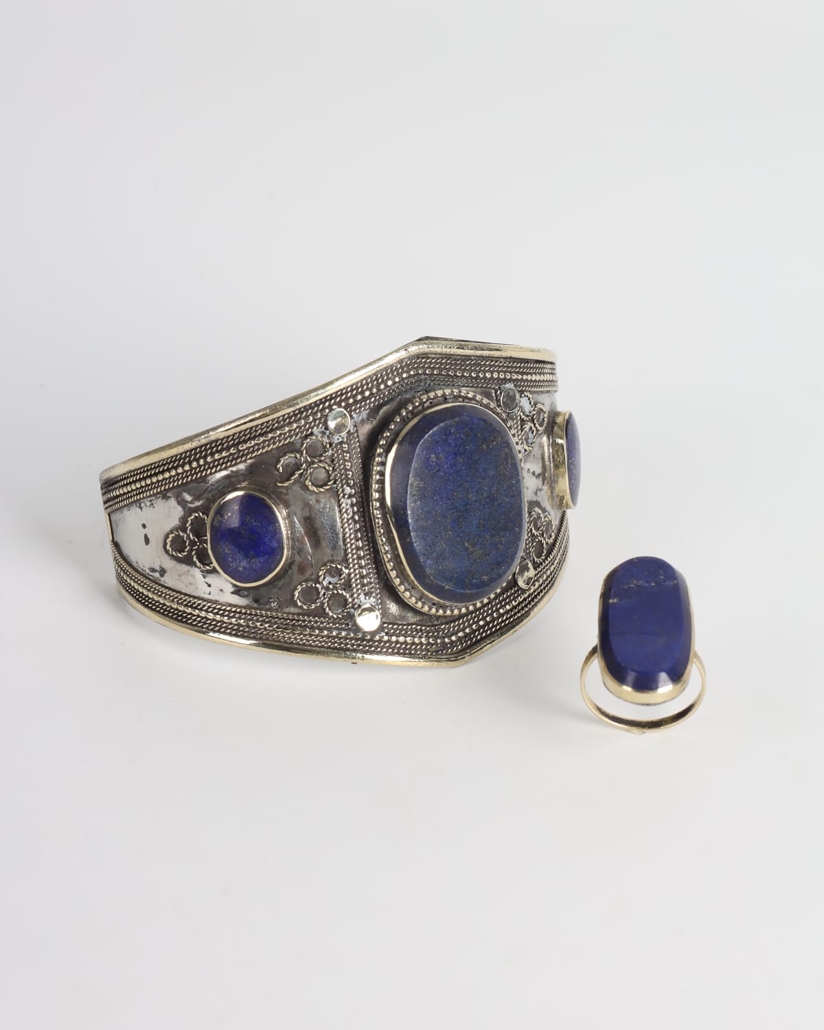 Lapis Lazuli Bracelet and Ring Set