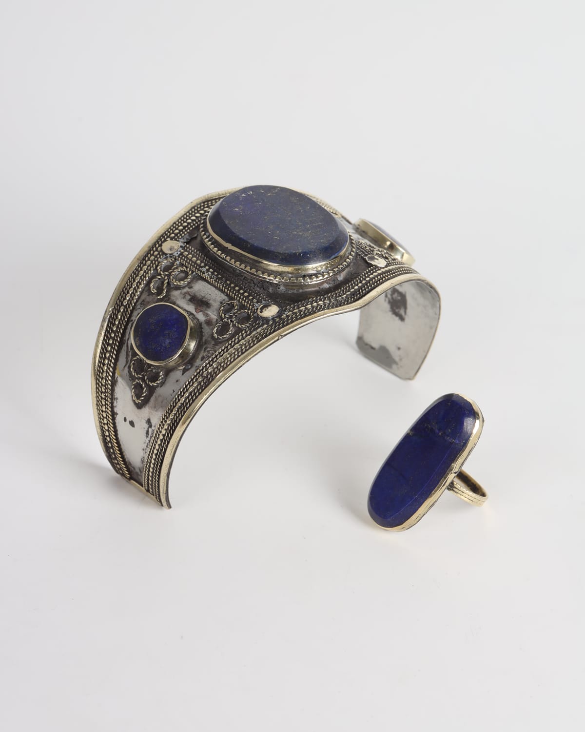 Lapis Lazuli Bracelet and Ring Set