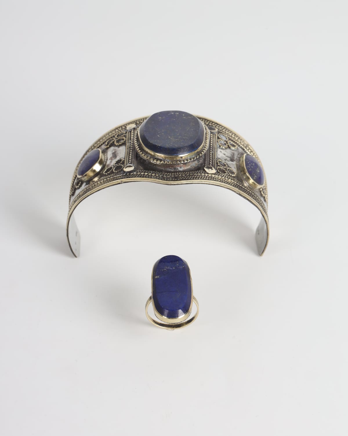 Lapis Lazuli Bracelet and Ring Set