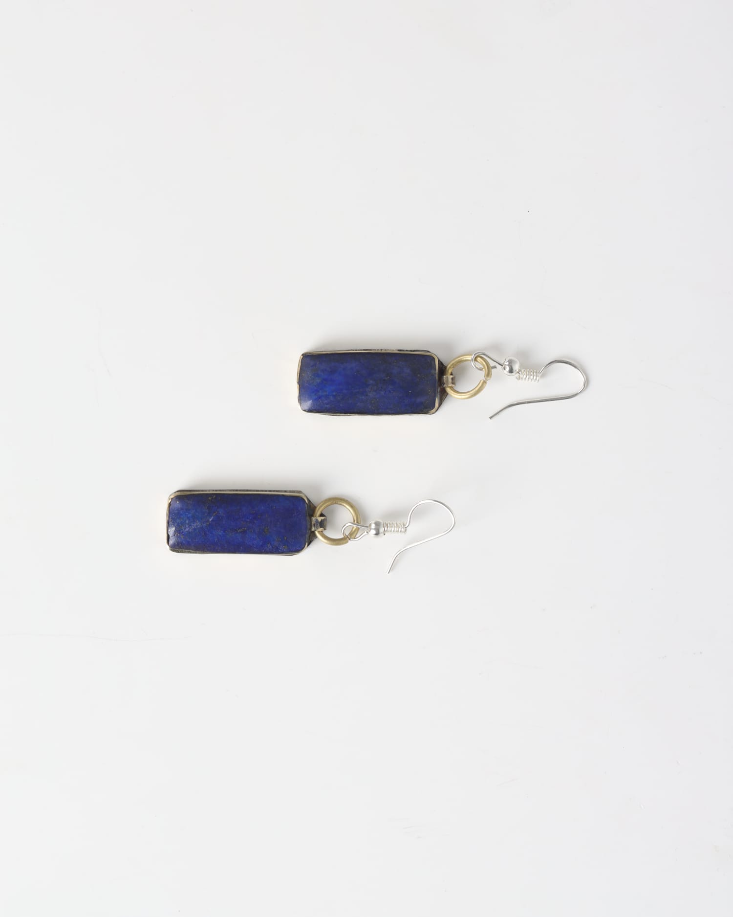 Handmade Lapis Lazuli Earrings – Gold-Plated with Lapis from Bamiyan
