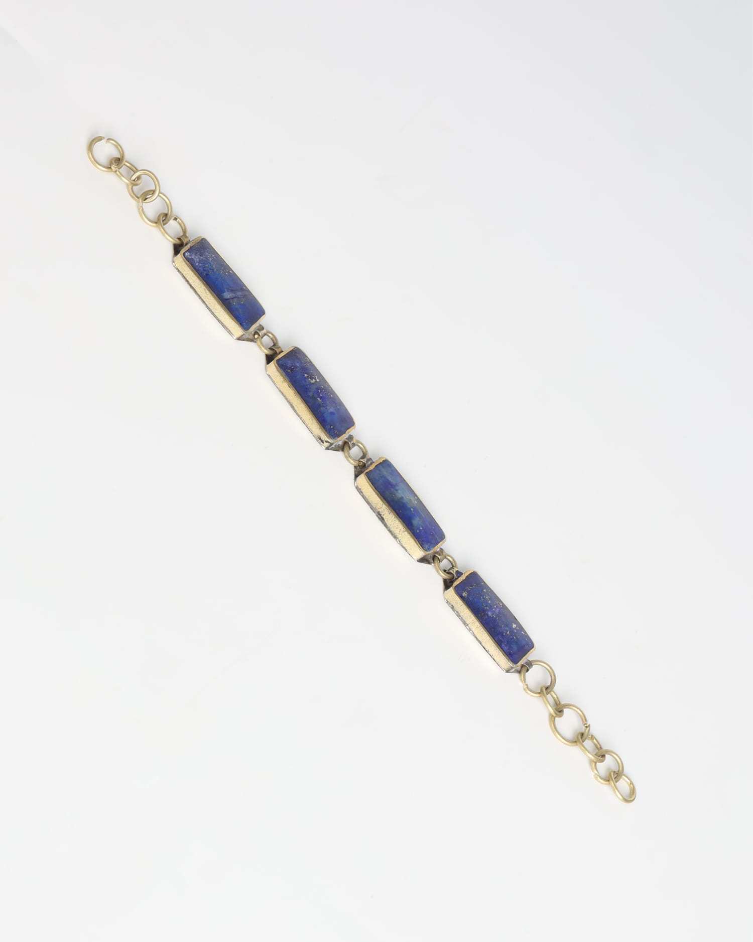 Handmade Lapis Lazuli Bracelet – Steel with Lapis from Bamiyan