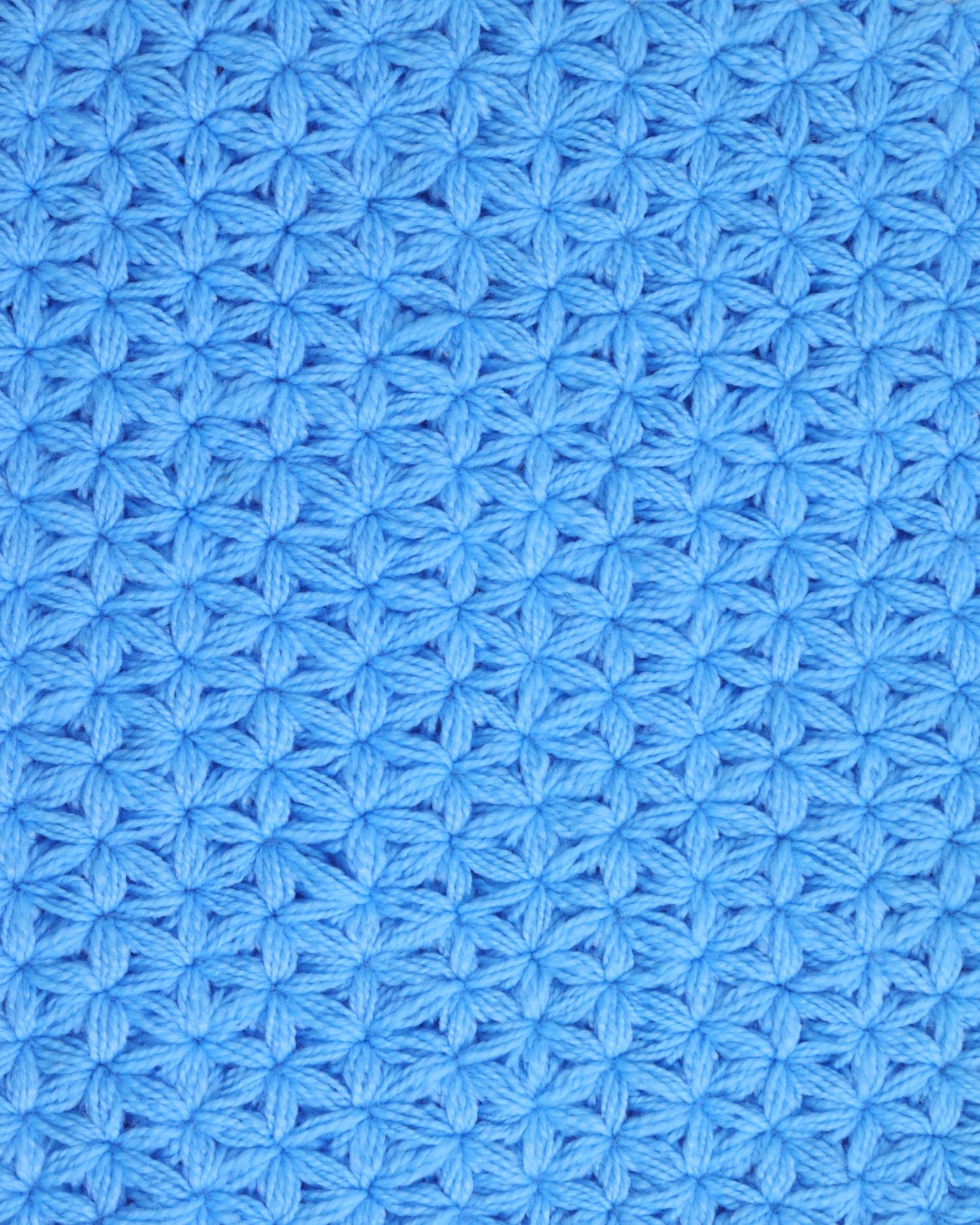 Blue & White Handwoven Crochet Hand Towel