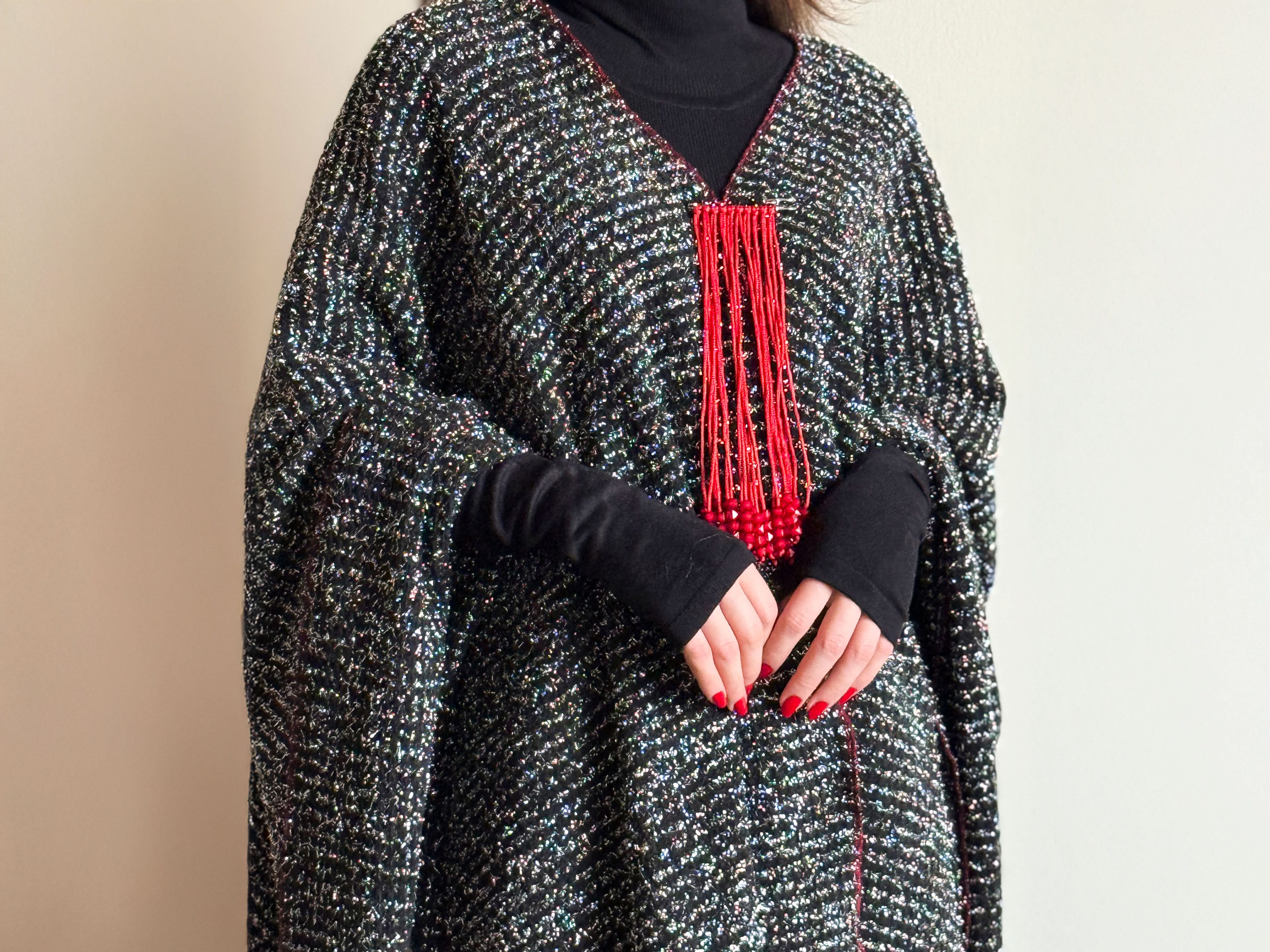 The Signature Pin Shall Hijab, Women Pancho